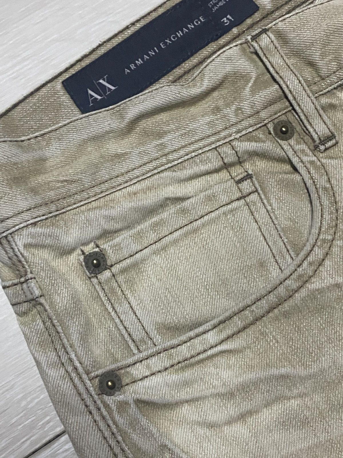 Armani Exchange Vintage Armani Exchange Slim fit Jeans Size US 33 - 7 Thumbnail