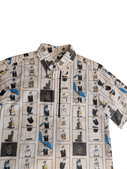Number (N)ine NUMBER (N)INE SS02 MODERN AGE COMIC STRIP SHIRT Size US L / EU 52-54 / 3 - 6 Thumbnail