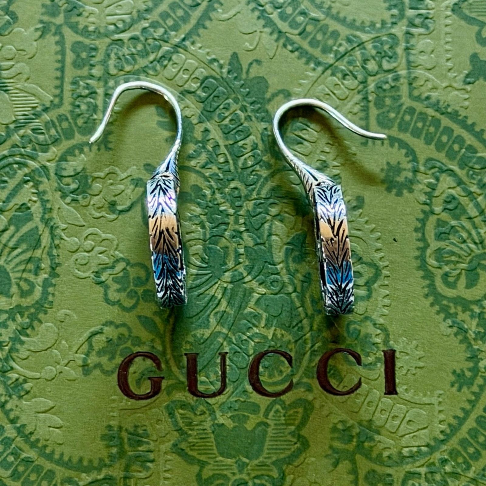 Gucci Women's Gucci Interlocking G Silver Drop Earrings One Size Size ONE SIZE - 4 Thumbnail