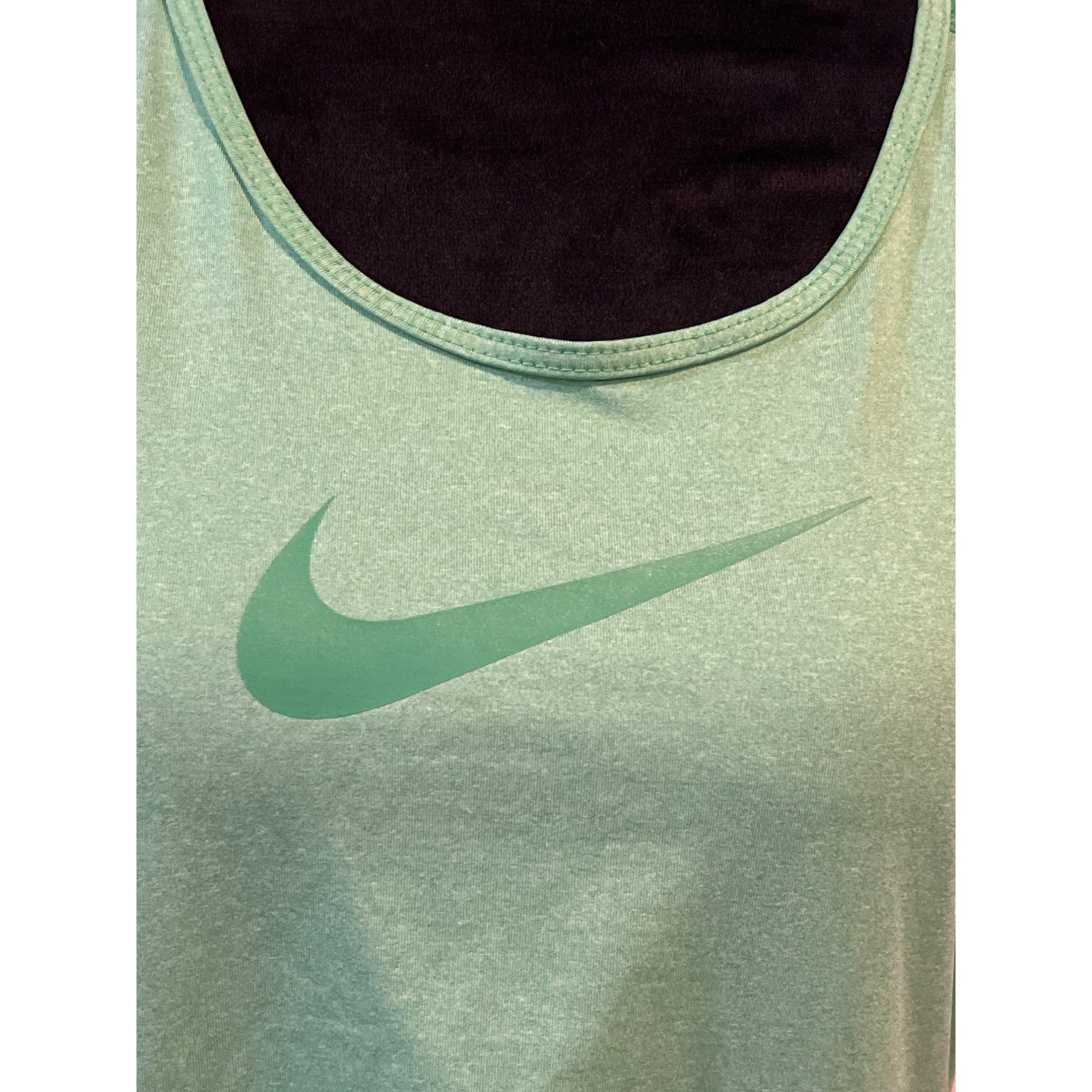 Nike Nike Pro Womens Green Racerback Tank Top Size L Size L / US 10 / IT 46 - 6 Thumbnail