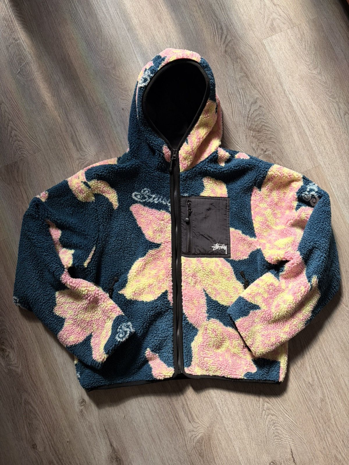 Stussy Stussy FW22 Floral Sherpa Jacket Size US L / EU 52-54 / 3 - 1 Thumbnail