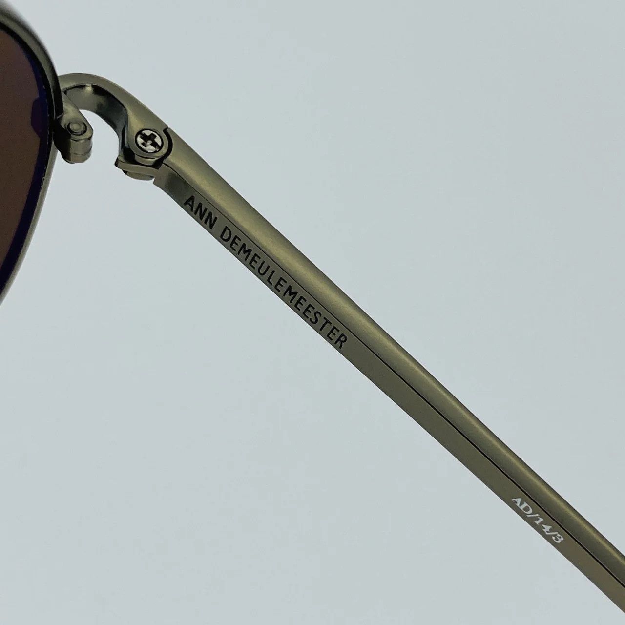 Ann Demeulemeester Ann Demeulemeester Sunglasses Brushed Silver and Brown Size ONE SIZE - 9 Thumbnail