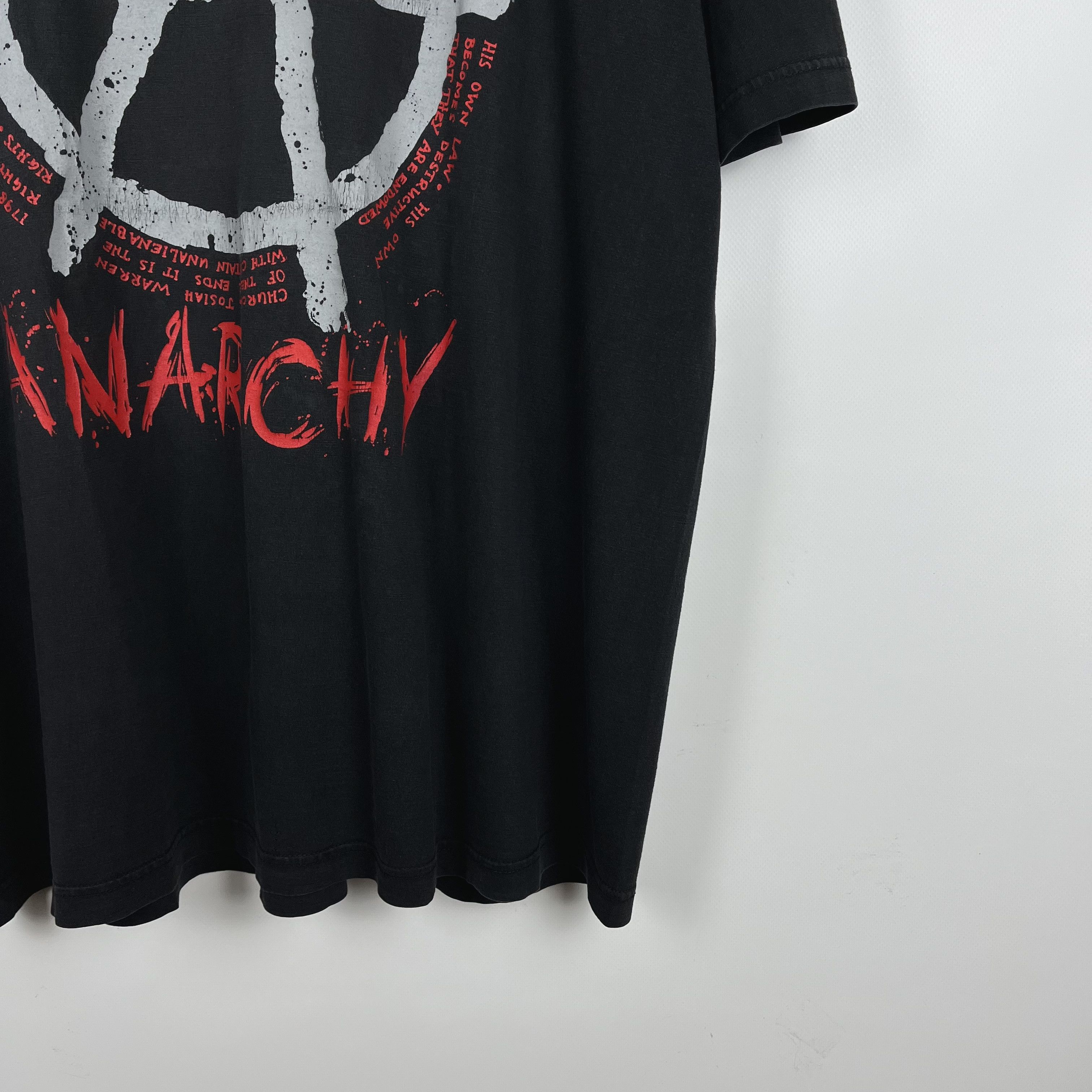 Vintage Vintage Anarchy Big Logo Destroy T Shirt 90’s Size US XL / EU 56 / 4 - 3 Thumbnail