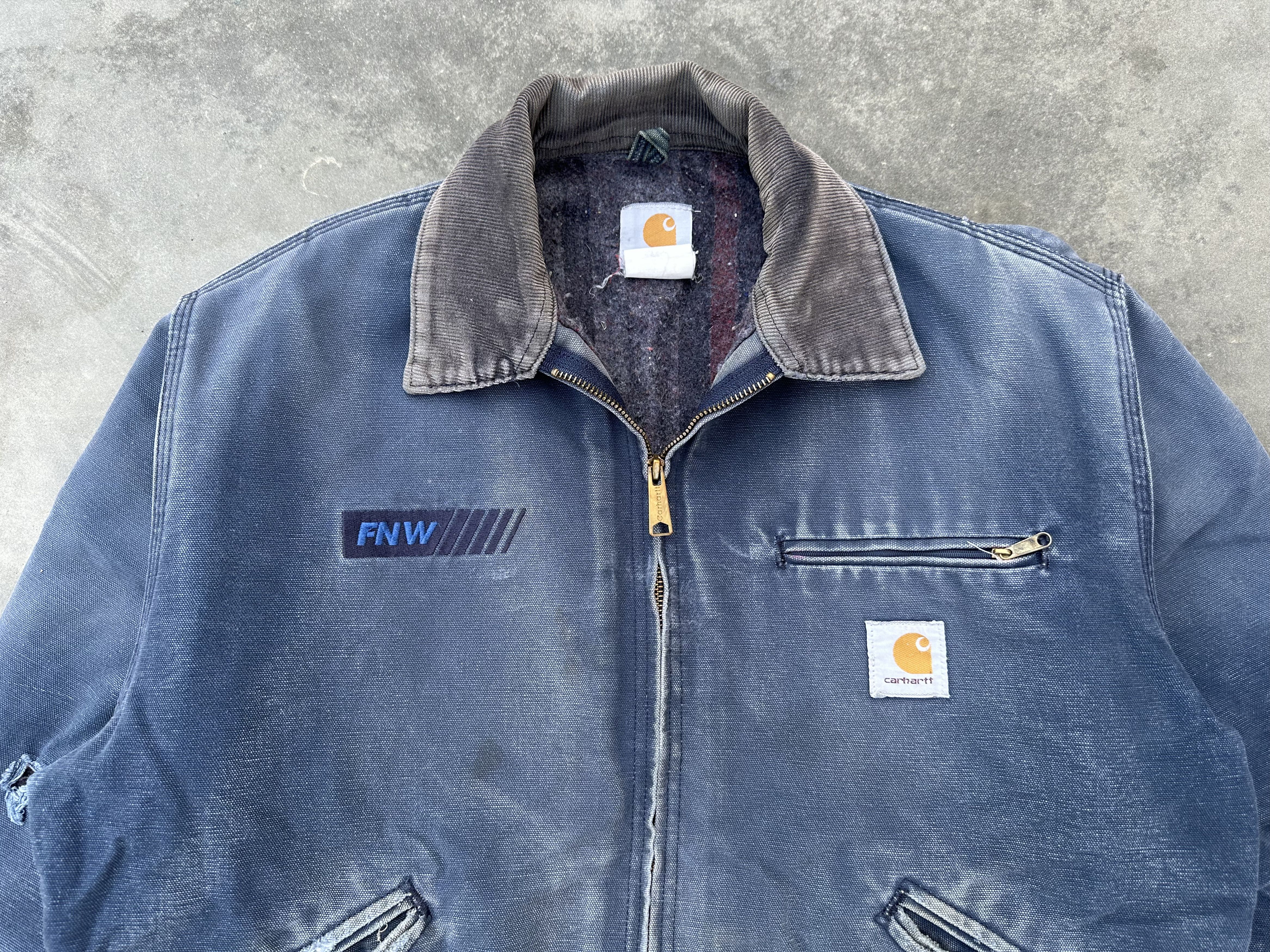 Carhartt Vintage Carhartt Detroit Jacket – Faded Navy / Sun-Faded Size US L / EU 52-54 / 3 - 4 Thumbnail