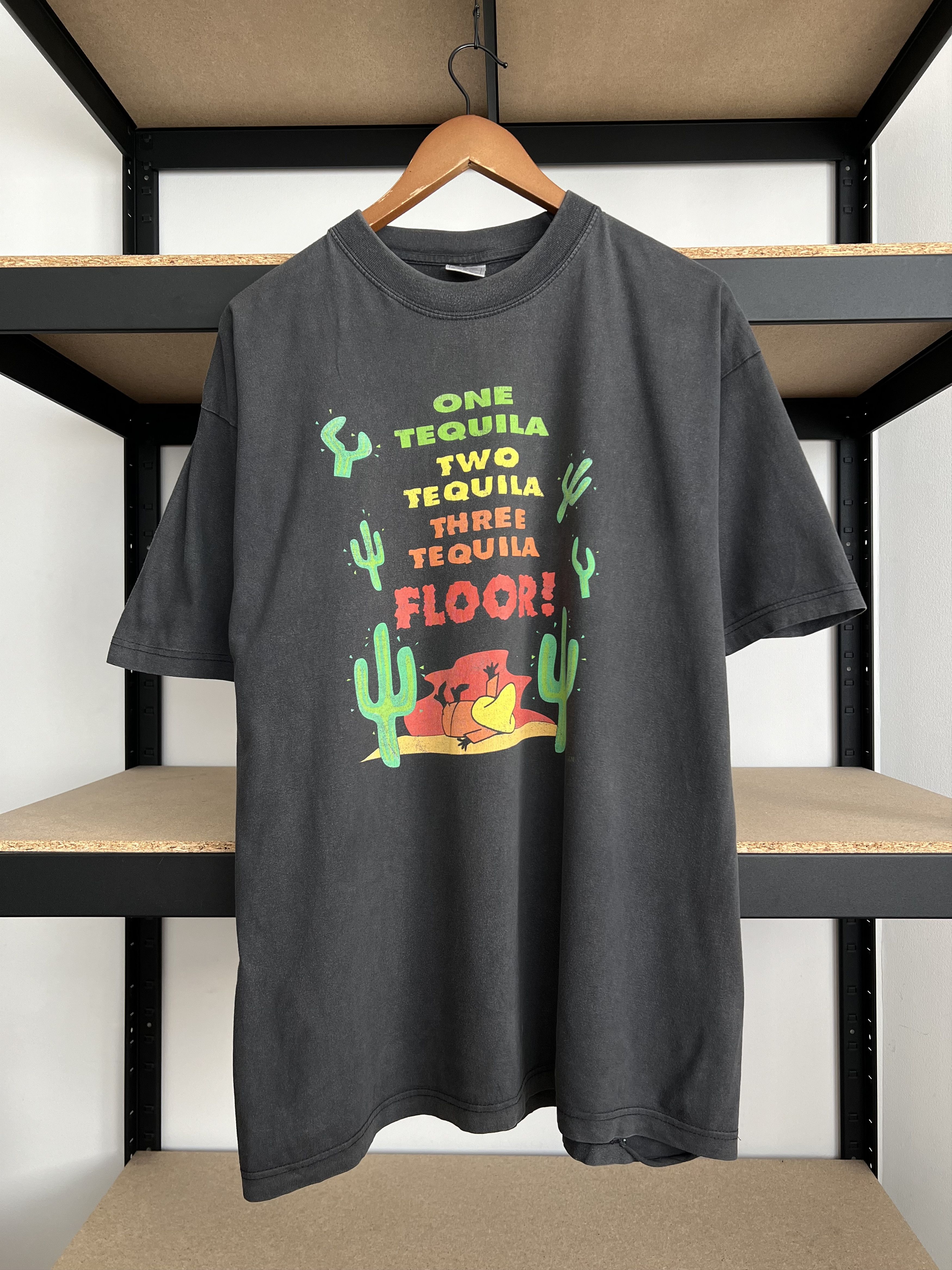 Vintage Vintage 90s One Tequila Two Tequila Three Tequila Floor Tee Size US XL / EU 56 / 4 - 3 Thumbnail