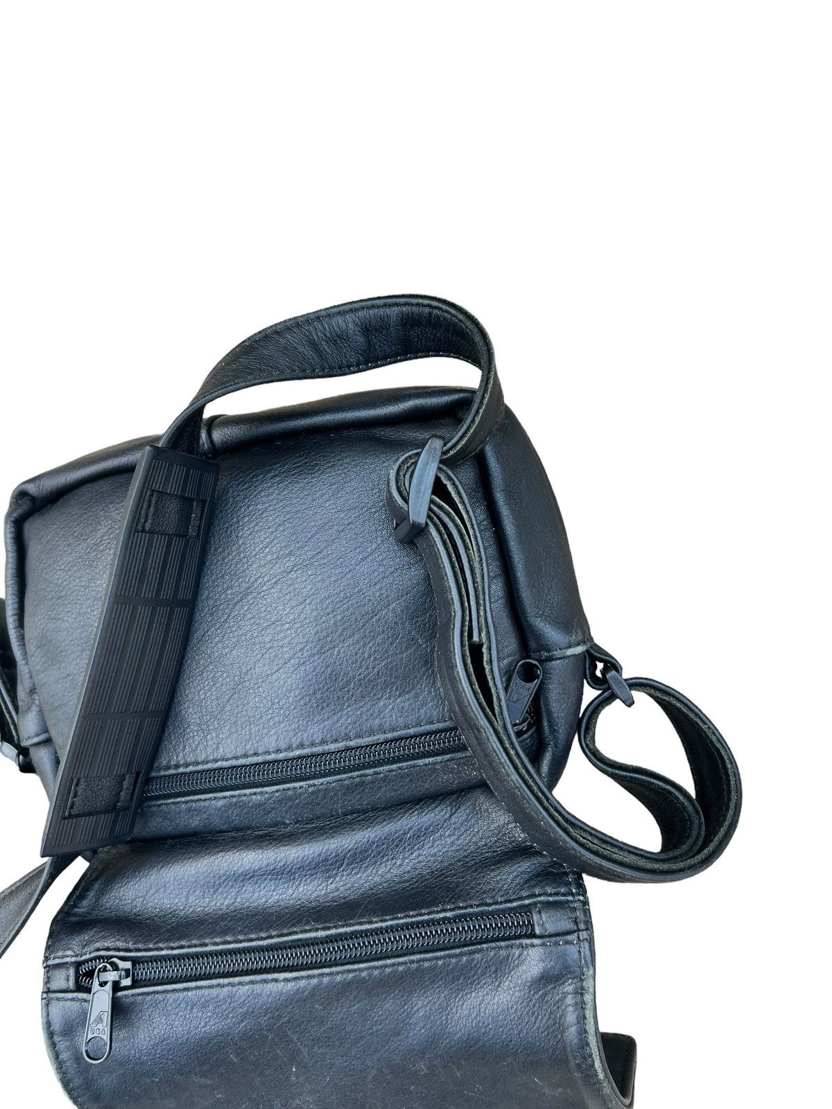 Leather Vintage AmeriBag Usa Patina Black Leather Bag Size ONE SIZE - 18 Thumbnail