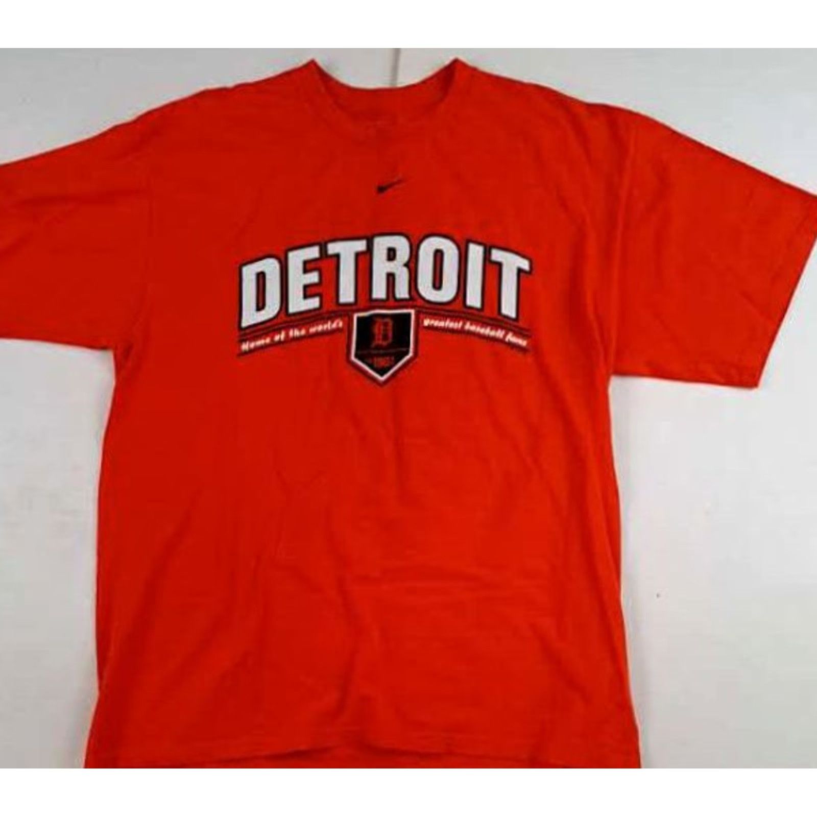 Nike VINTAGE Nike T-Shirt Detroit Tigers Baseball Orange Orange Nike? (error) Size US L / EU 52-54 / 3 - 2 Thumbnail