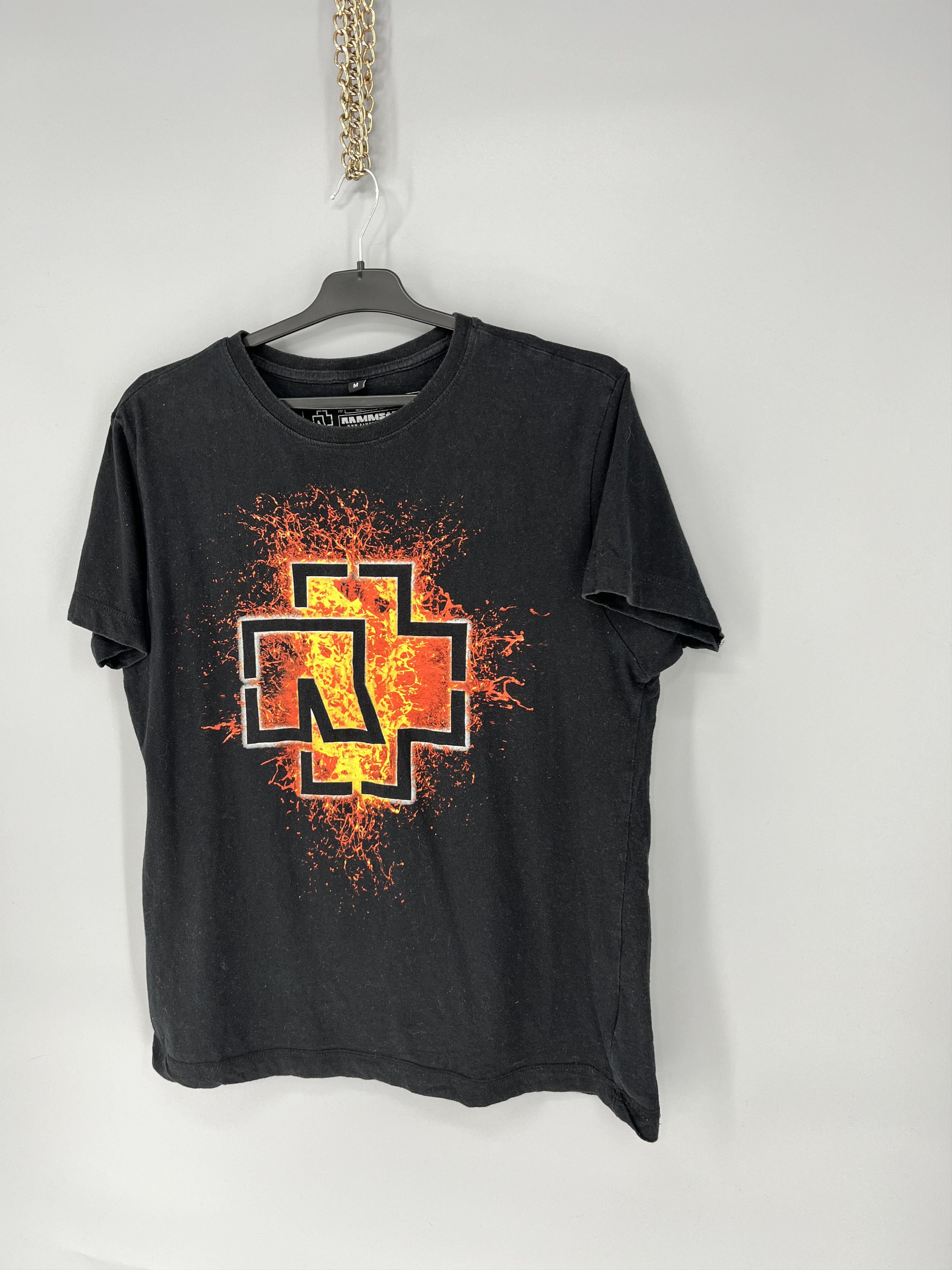 Band Tees Vintage Y2K Rammstein Face Horror Print Band Rock Streetwear Size US M / EU 48-50 / 2 - 3 Thumbnail
