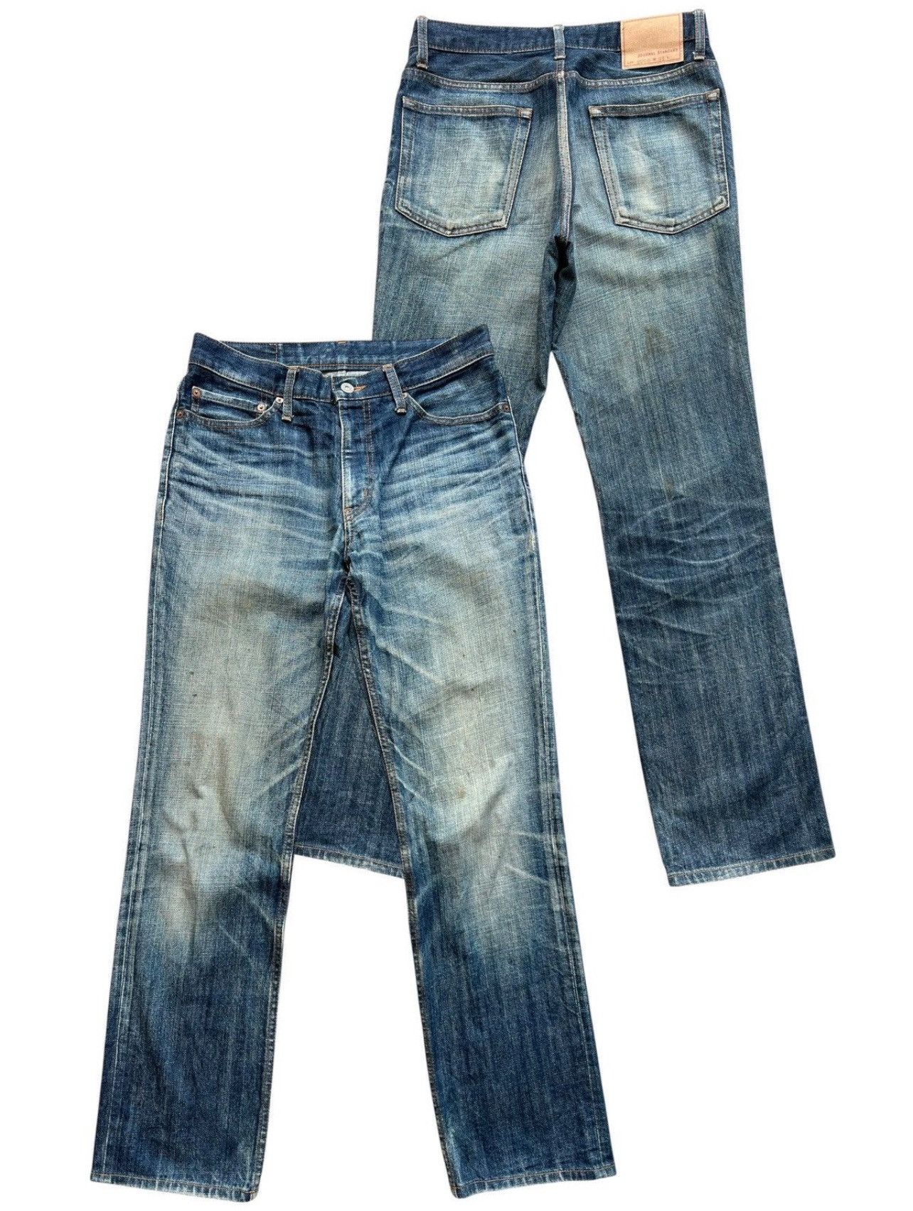Johnbull Vintage John Bull Japan Distressed Denim Jeans 31x30 Size US 31 - 1 Thumbnail