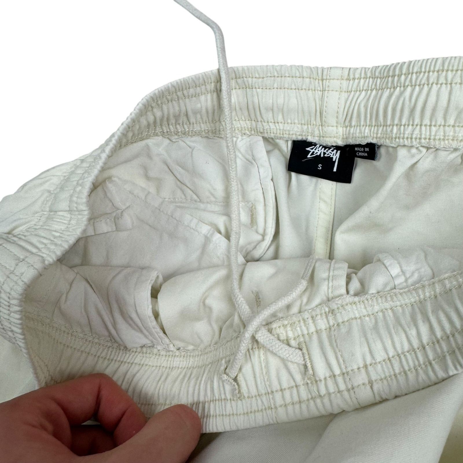 Stussy Stussy Beige Cotton Mid Rise Straight Pants Small Size US 30 / EU 46 - 8 Thumbnail