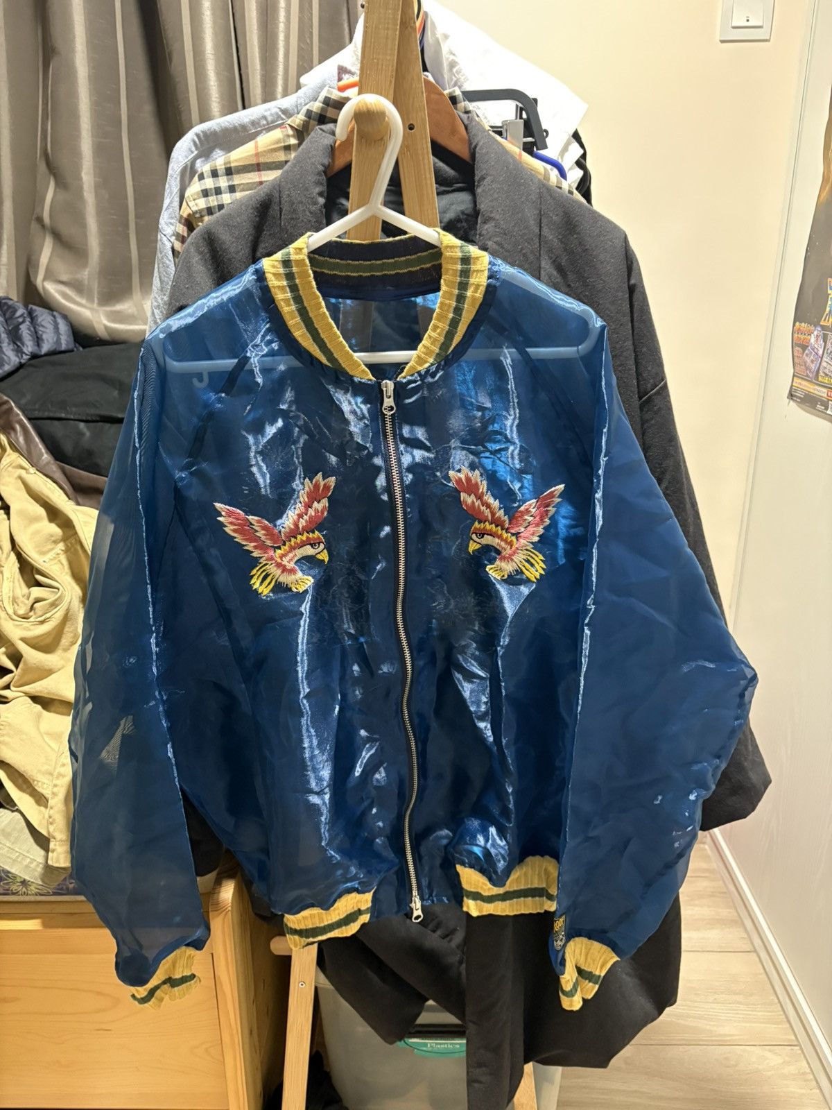 Kapital Sheer Pearl Mosquito Guard Souvenir JKT (Eagle) Size US M / EU 48-50 / 2 - 7 Thumbnail