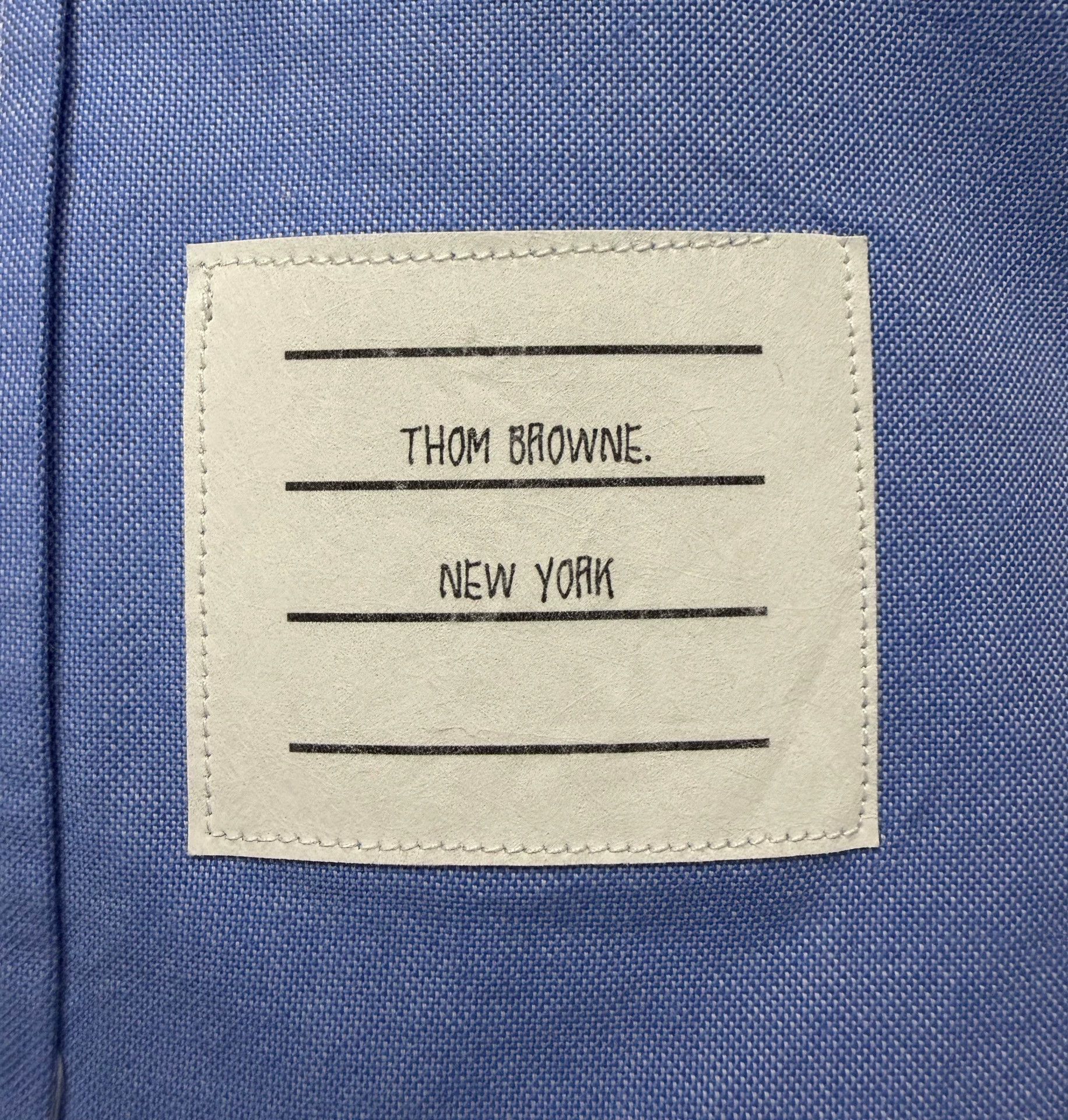 Thom Browne Thom Browne 4-Bar Oxford Shirt Light Blue Size 2 Size US M / EU 48-50 / 2 - 4 Thumbnail