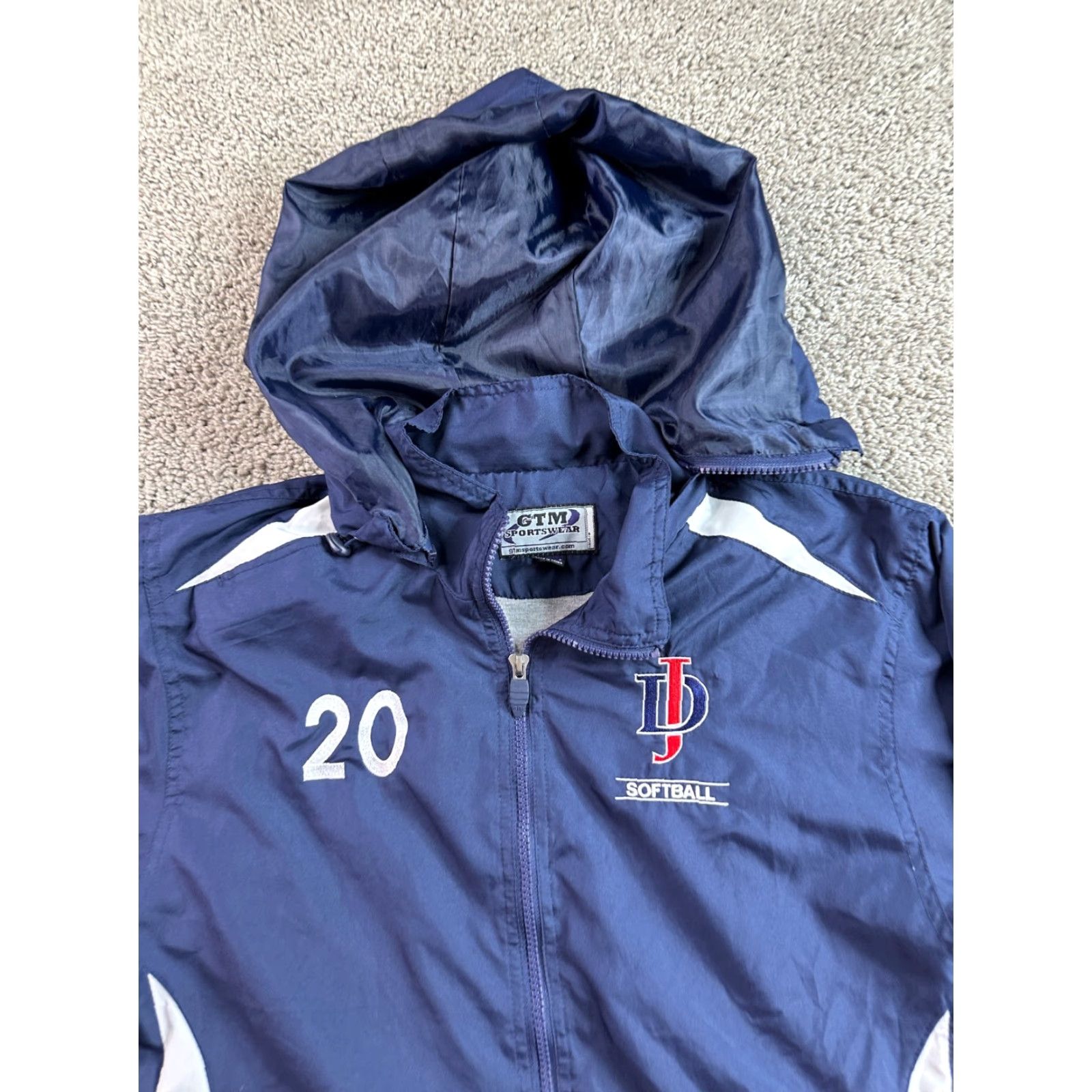 Vintage GTM Jacket Mens S Blue Full Zip Windbreaker Coat Shirt Jacket Style Logo Vintage: No Size US S / EU 44-46 / 1 - 3 Thumbnail