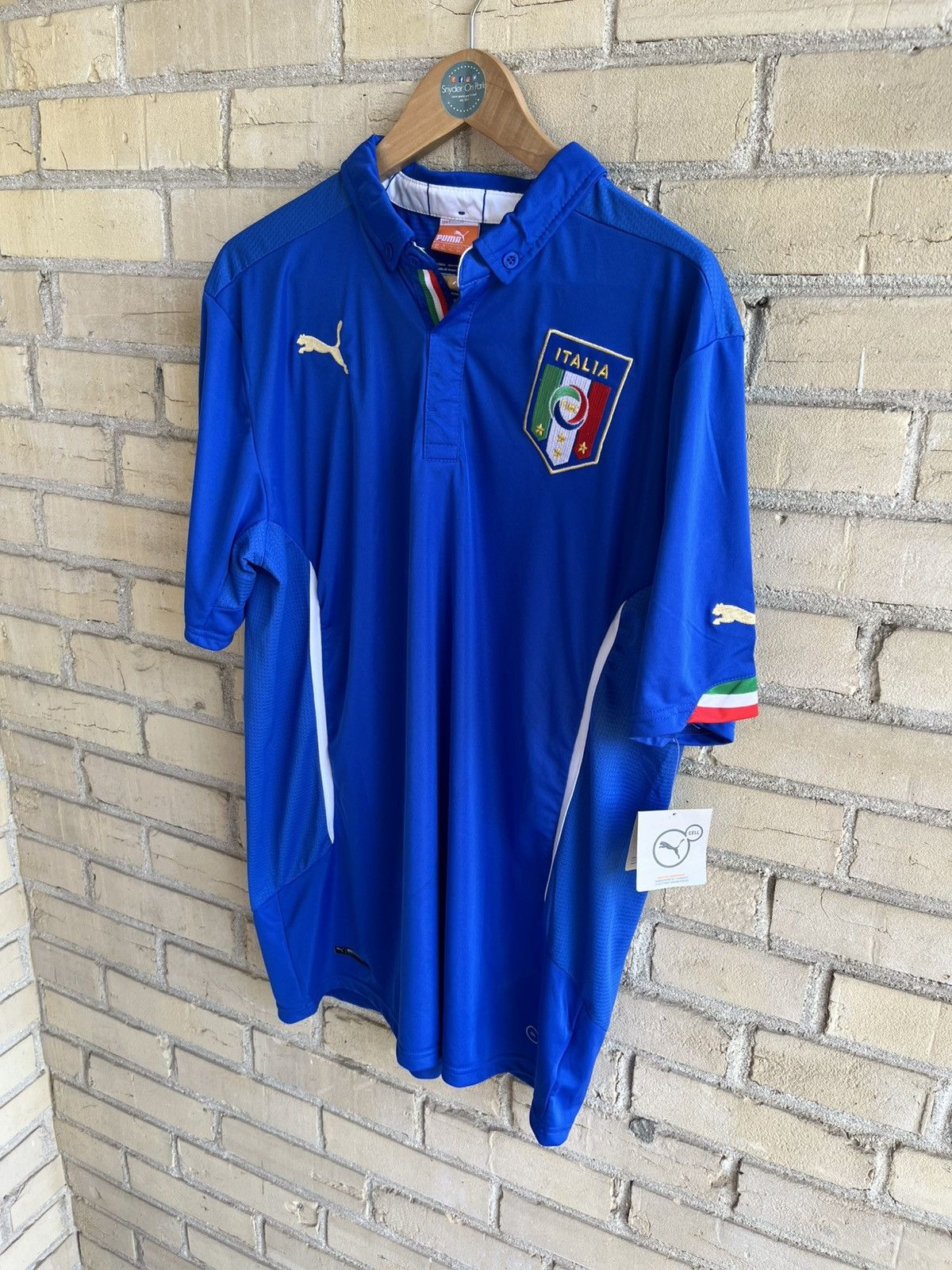 Puma × Versace Italy x Versace Blue Jersey | Grailed