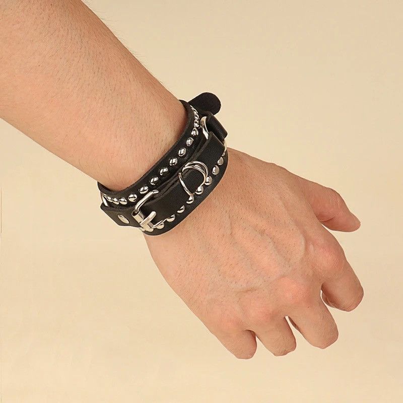 Leather Spike Leather Bracelet Size ONE SIZE - 1 Thumbnail