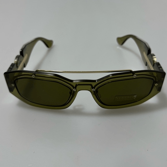 image of Versace Ve 2235 Transparent Green/green (1252/71) Sunglasses, Men's