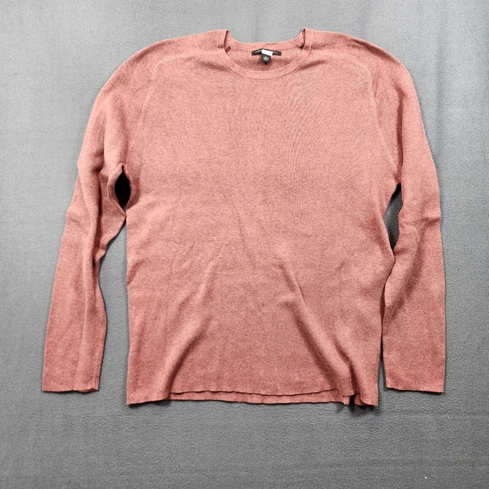 Banana Republic Banana Republic Mens Sweater Large Mauve Pink Crewneck Lightweight Cotton Casual Size US L / EU 52-54 / 3 - 2 Thumbnail