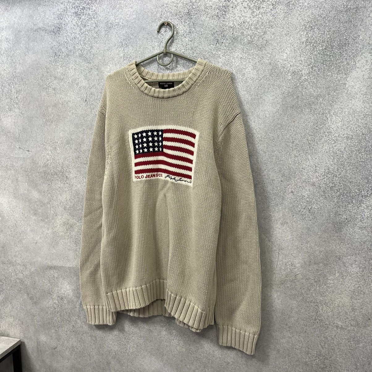 Polo Ralph Lauren vintage usa flag sweatshirt polo ralph lauren style y2k 90s Size US L / EU 52-54 / 3 - 6 Thumbnail