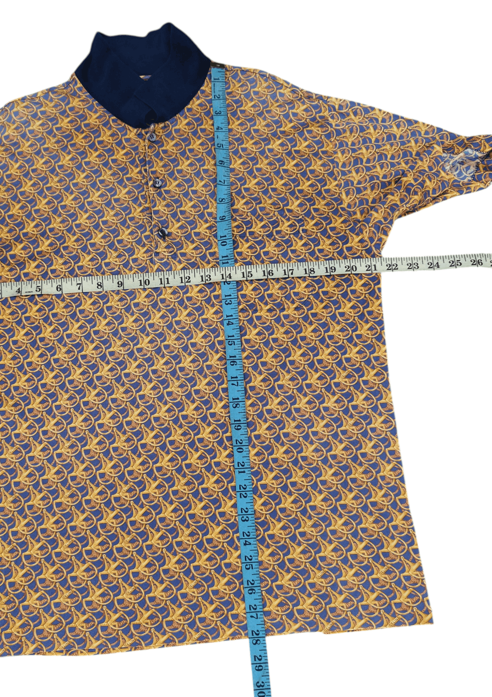 Celine Vintage celine monogram polo shirt Size US M / EU 48-50 / 2 - 7 Thumbnail