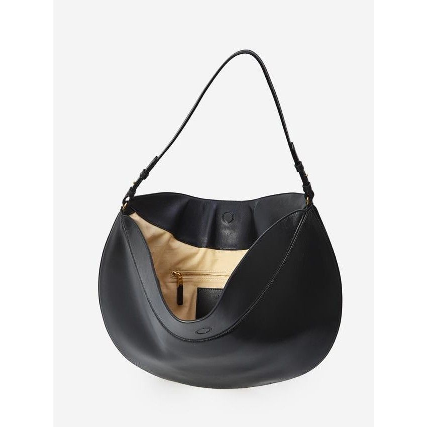 Jacquemus JACQUEMUS Ovalo Large Black Leather Top Handle Bag New & Aut Size ONE SIZE - 4 Thumbnail