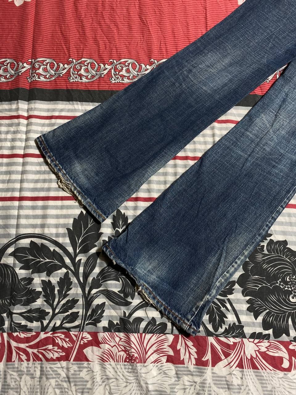 Japanese Brand Dirty Painted Patchwork Distressed Crush Faded Y2K Jeans Size US 34 / EU 50 - 17 Thumbnail