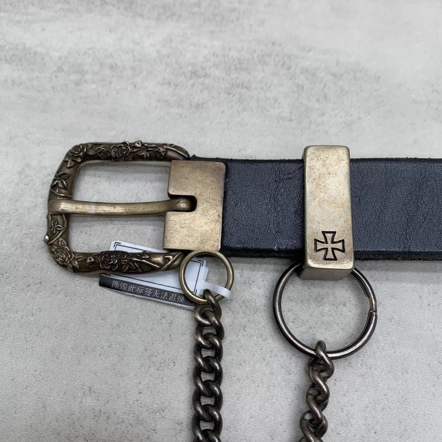 Enfants Riches Deprimes ERD Black Rose Buckle Chain Belt Size 90 95 New Size ONE SIZE - 7 Thumbnail