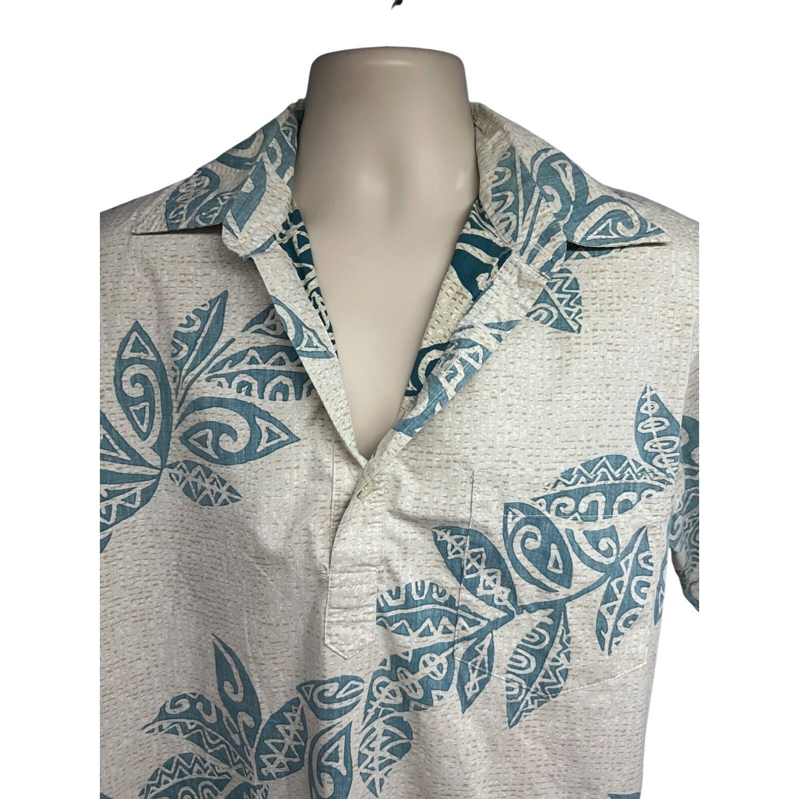 Vintage Go Barefoot Reverse Print Pullover Hawaiian Shirt L Pocket Size US L / EU 52-54 / 3 - 4 Thumbnail