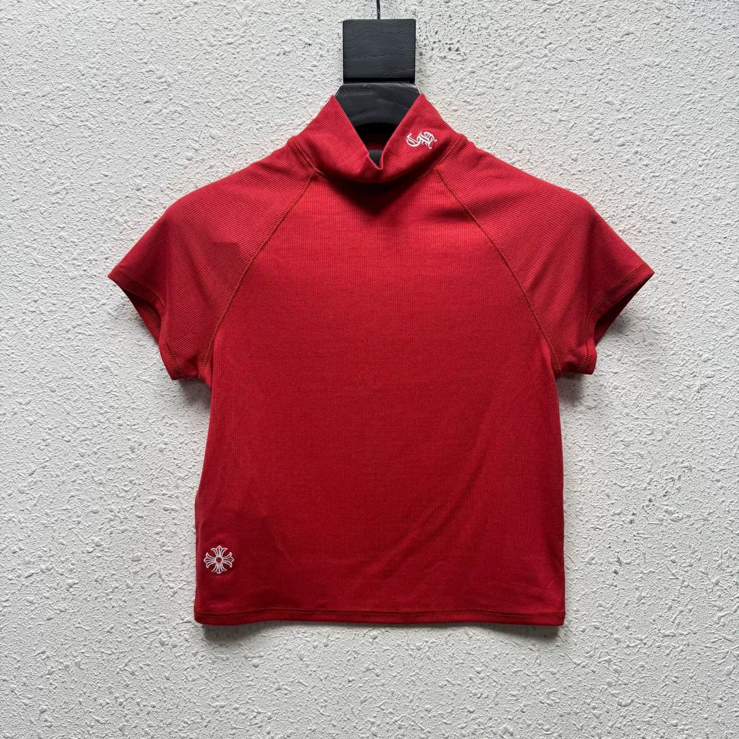 Chrome Hearts chrome hearts red short sleeve knit top Size US S / EU 44-46 / 1 - 1 Thumbnail
