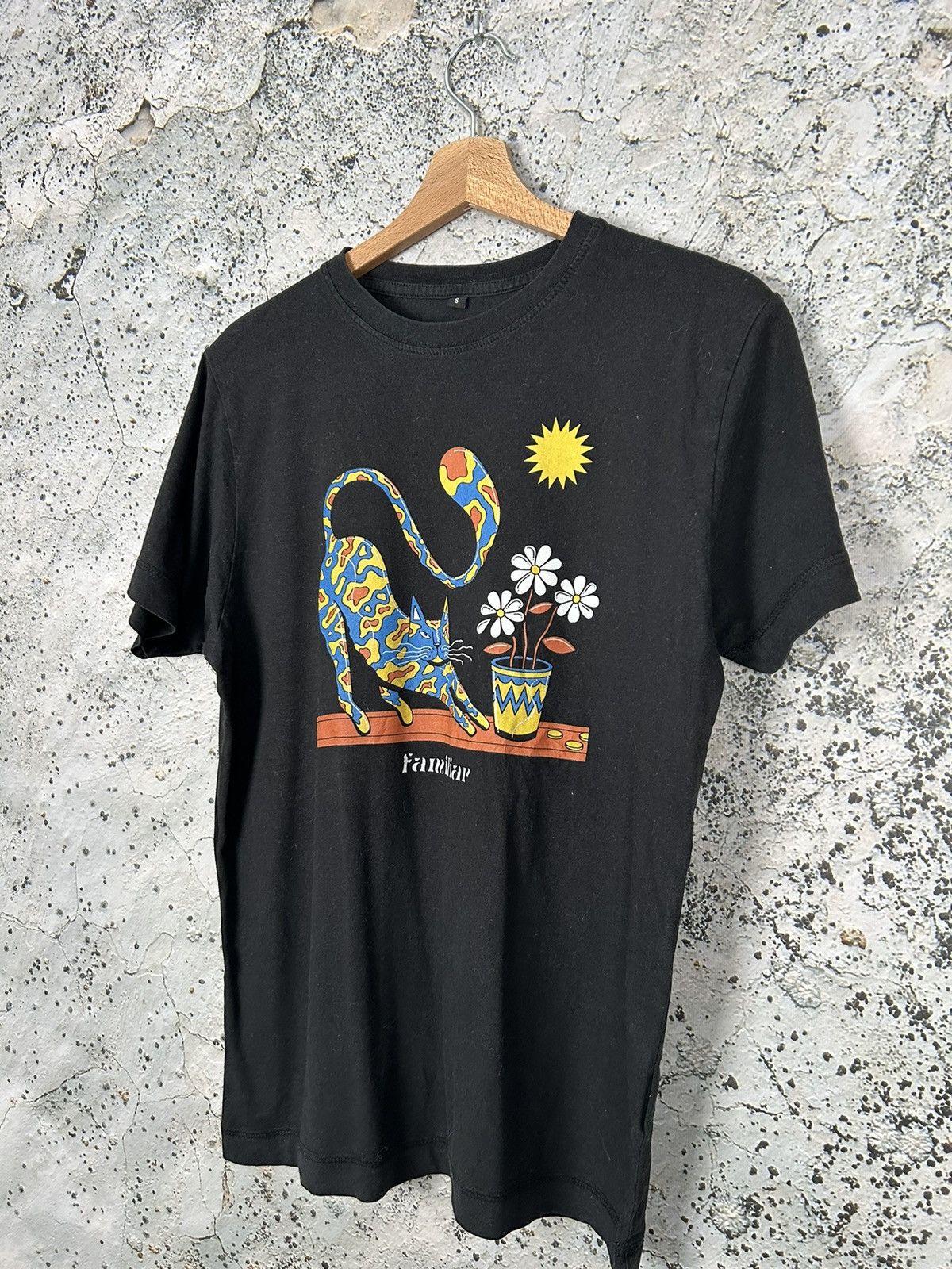 Vintage Vintage Familiar Cat Graphic Tee Animal Y2K Hype Size US S / EU 44-46 / 1 - 2 Thumbnail