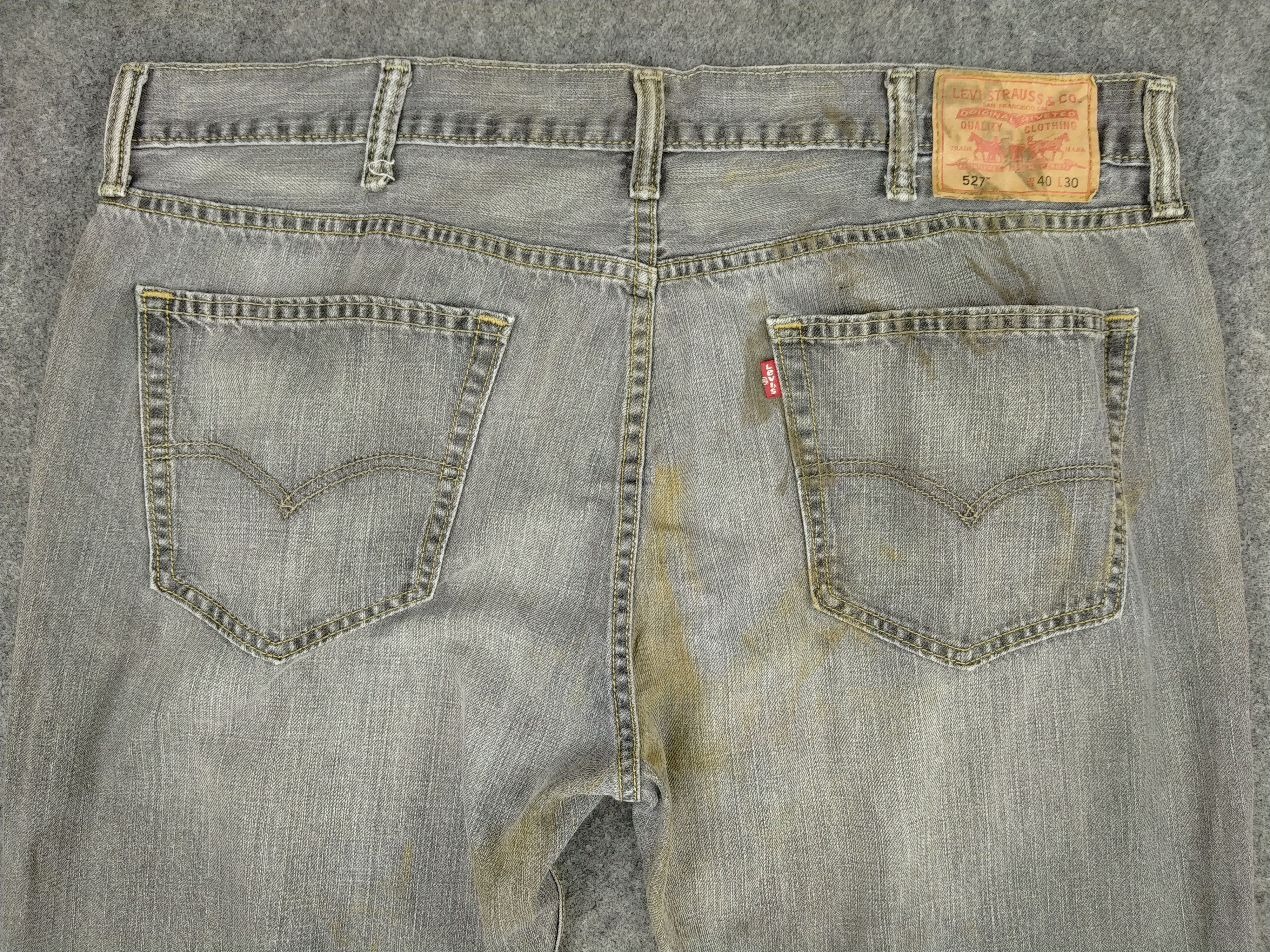 Levi's Grey Vintage Levi's 527 Flare Denim 40 x 29.5 -JN365 Size US 40 / EU 56 - 4 Thumbnail