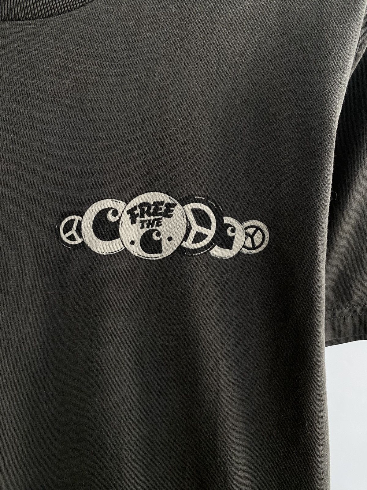 Carhartt 🇺🇸 Vintage 90s Carhartt Free The T-Shirt Rare Retro Y2K Hype Size US M / EU 48-50 / 2 - 4 Thumbnail