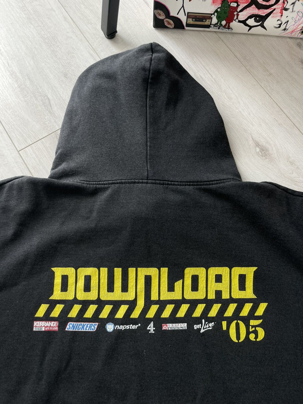 Band Tees Vintage Download 2005 T-Shirt Band Hoodie Tour Black RARE Size US L / EU 52-54 / 3 - 4 Thumbnail