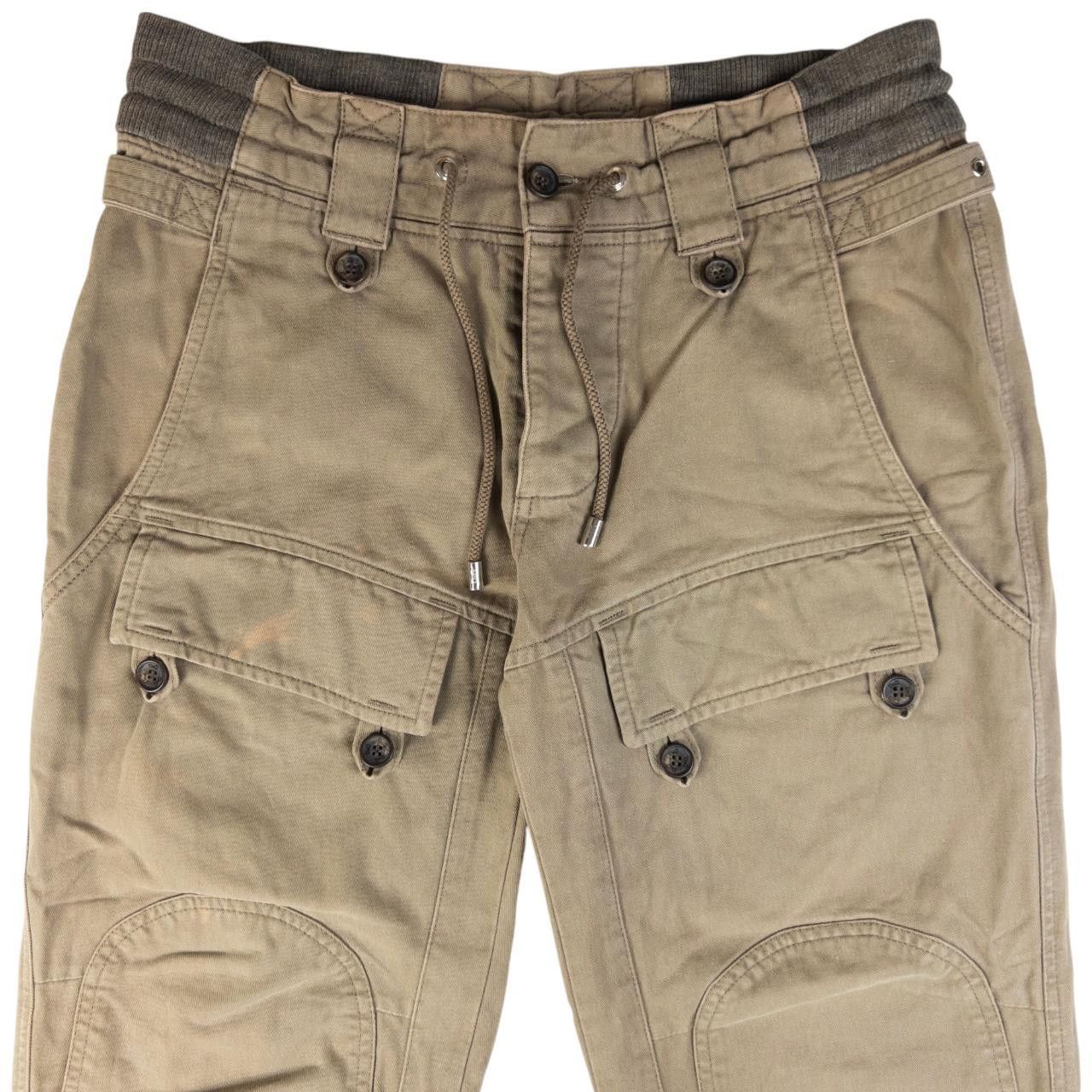 Dolce & Gabbana Vintage Dolce & Gabbana Cuffed Cargo Trousers Size W32 Size US 32 / EU 48 - 4 Thumbnail
