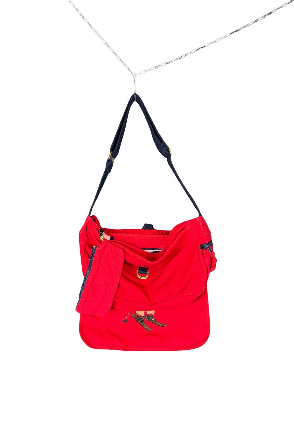 Polo Ralph Lauren Vintage Polo Ralph Lauren Polo Bear Ski Messenger Bag 90s Size ONE SIZE - 5 Thumbnail