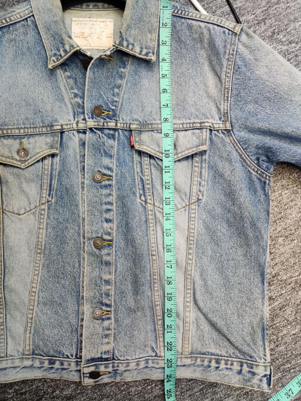 Levi's Vintage 90s Levis Denim Trucker Wash Jacket Size US M / EU 48-50 / 2 - 13 Thumbnail
