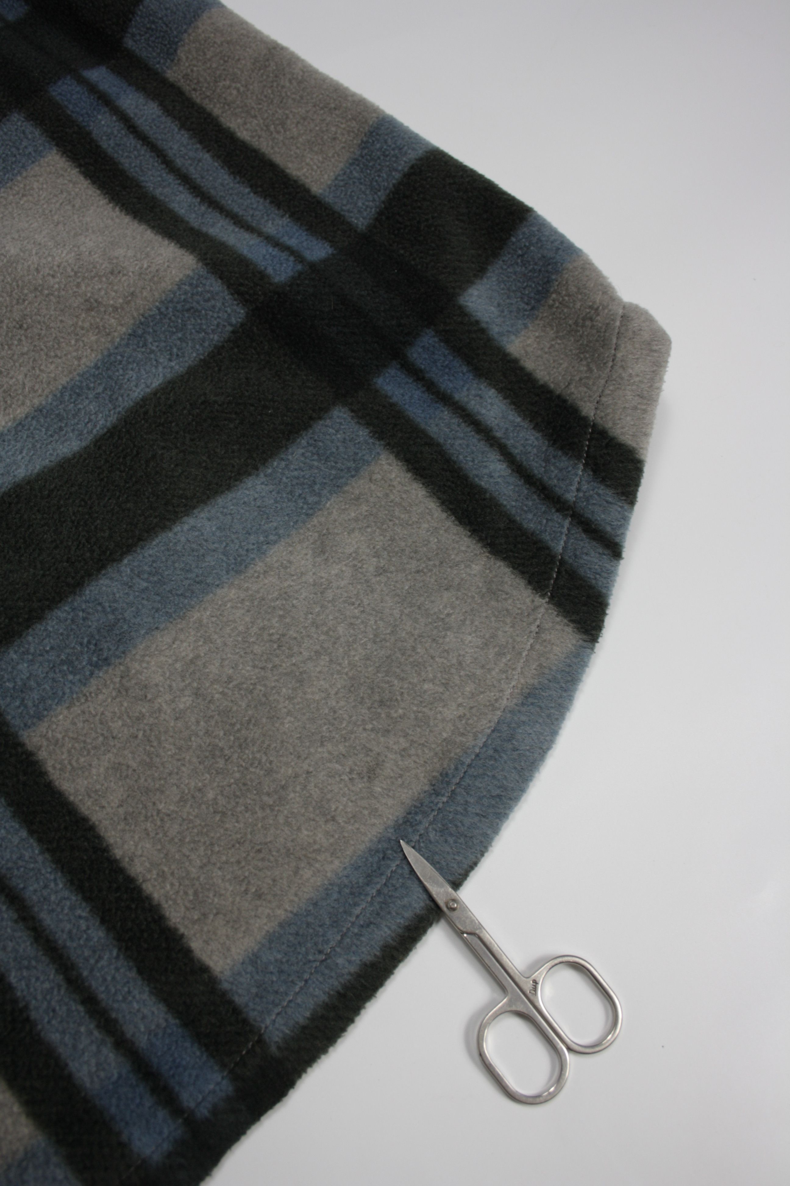 JET SET × Vintage JET SET Blue System 90s Vintage Fleece & Nylon Plaid Jacket Size US XL / EU 56 / 4 - 11 Thumbnail