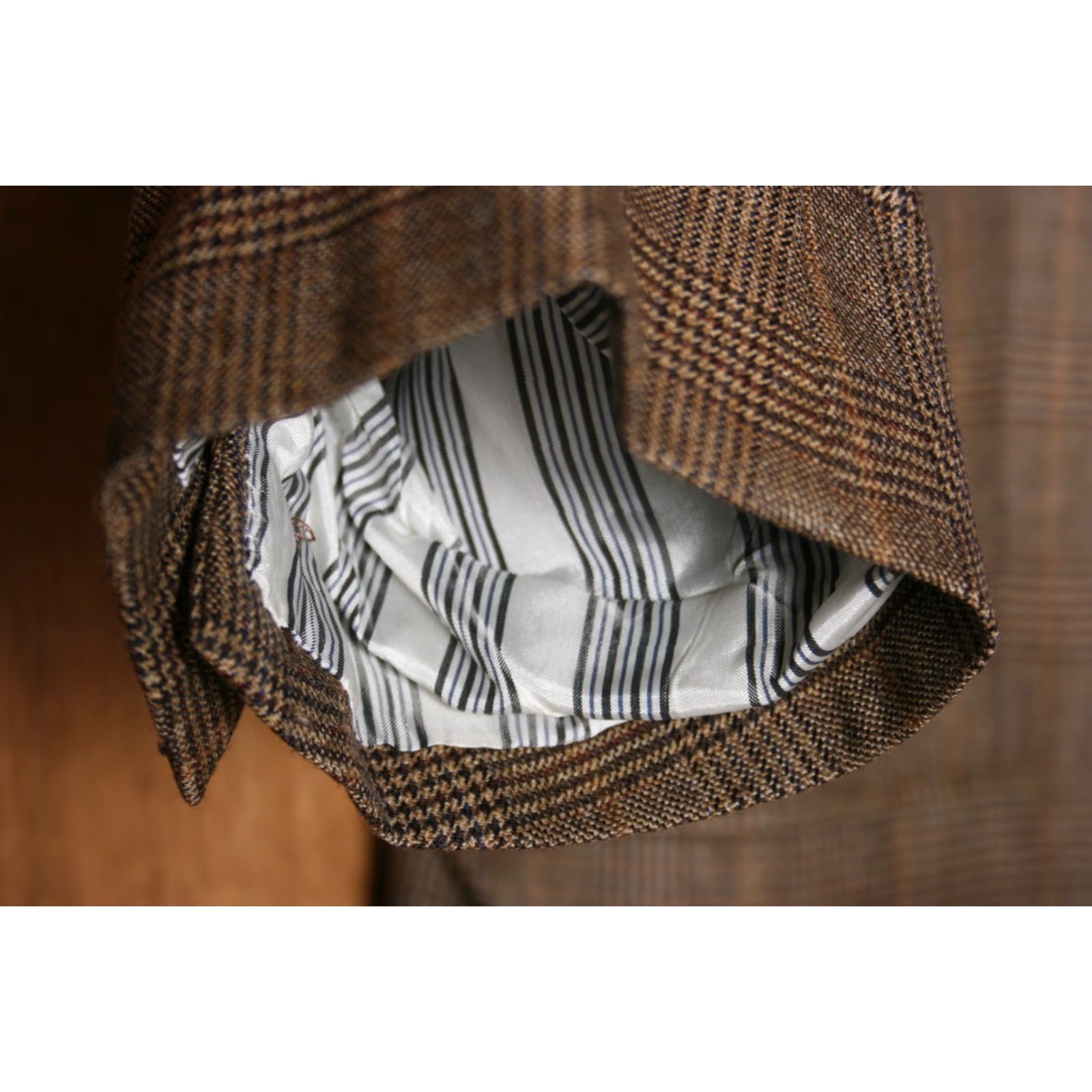 Brooks Brothers BROOKS BROTHERS Sport Coat Madison Brown Prince of Wales Plaid 43R Jacket 3-Button Wool Men's Coat Size US XS / EU 42 / 0 - 5 Thumbnail