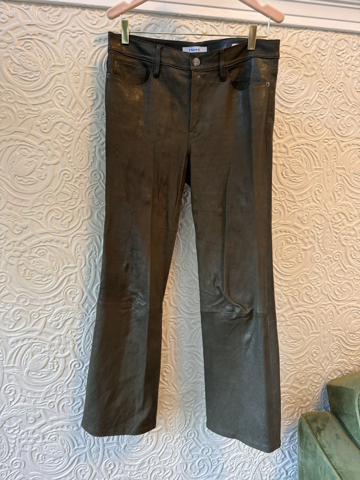 Frame Le Crop Mini Boot Leather Pant Size 30" / US 8 / IT 44 - 5 Thumbnail