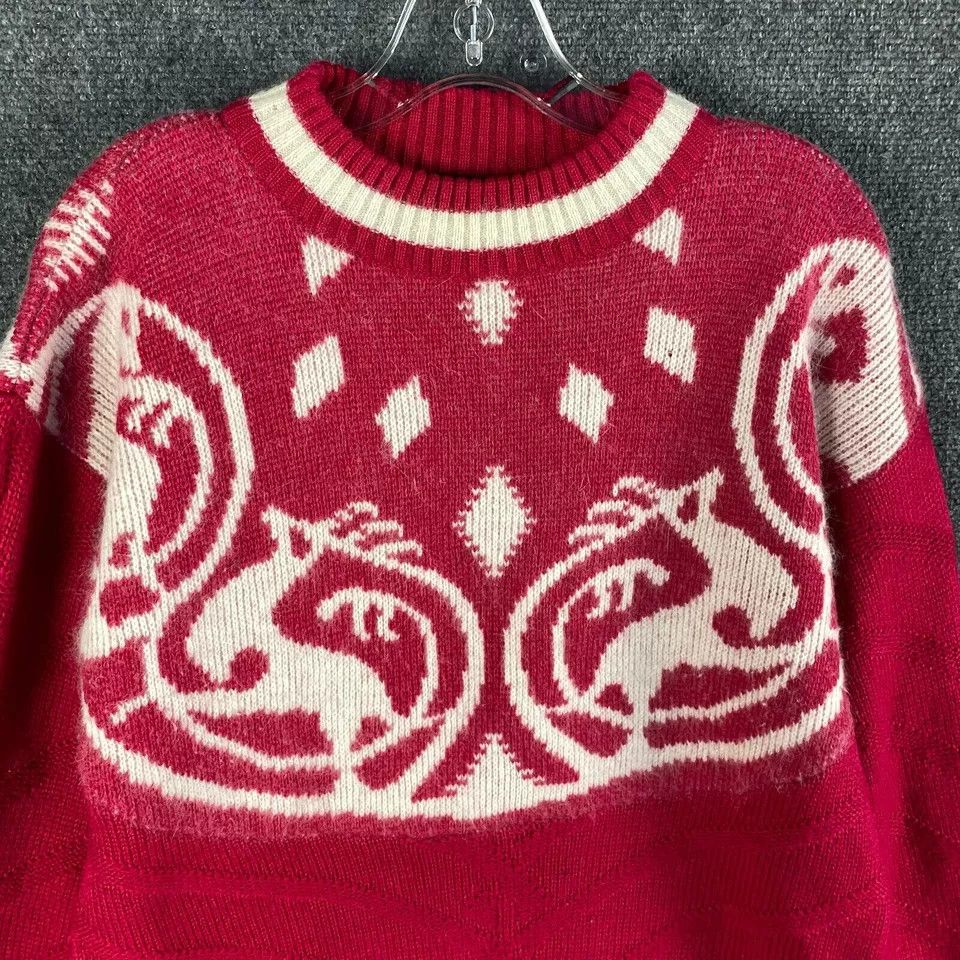Other Tyrolia Skiwear Sweater Women's M Pink Knit Wool Acrylic Size M / US 6-8 / IT 42-44 - 2 Thumbnail