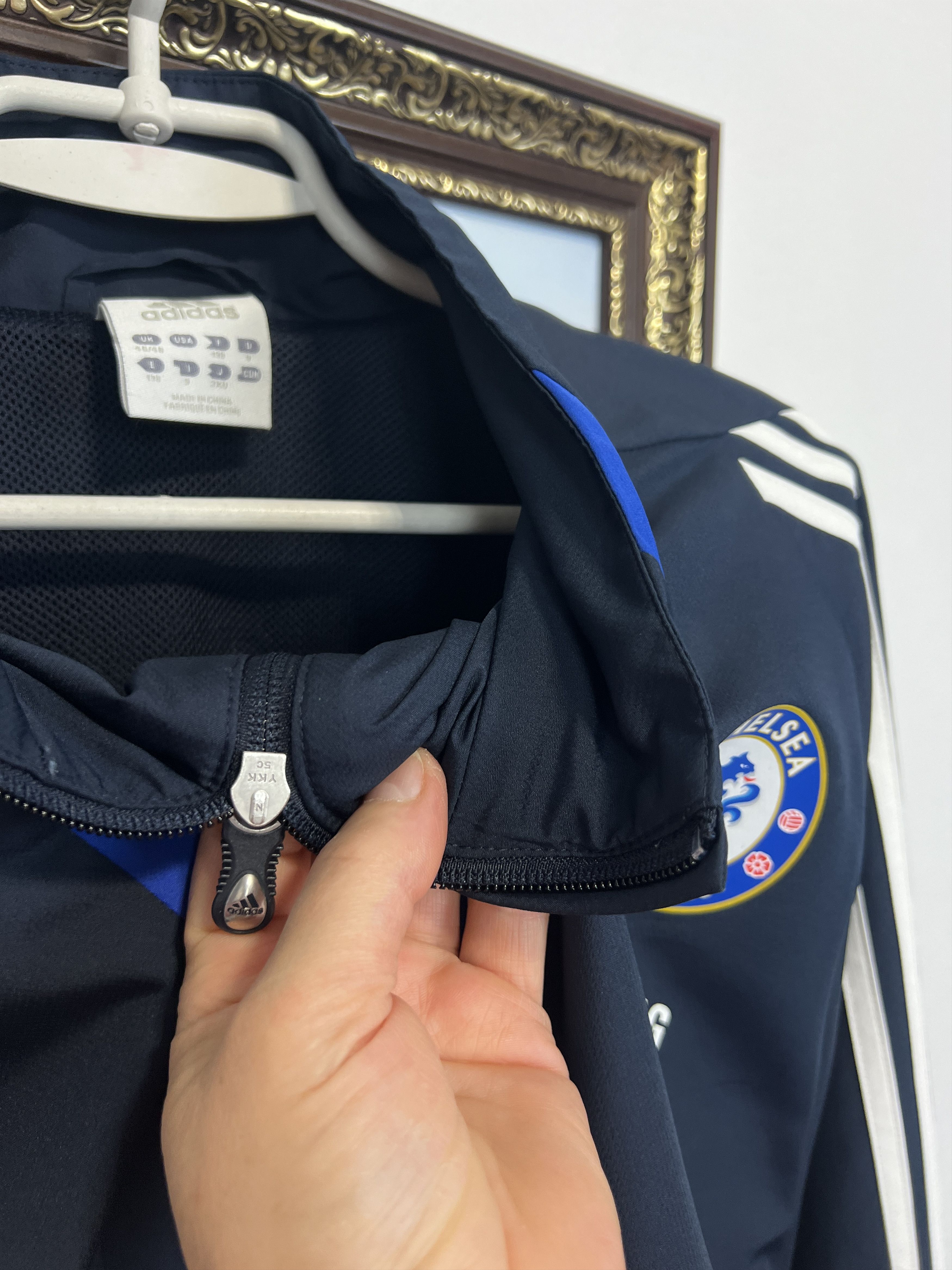 Adidas Vintage Chelsea Football Train Jacket Soccer Track Top Zip Size US M / EU 48-50 / 2 - 4 Thumbnail