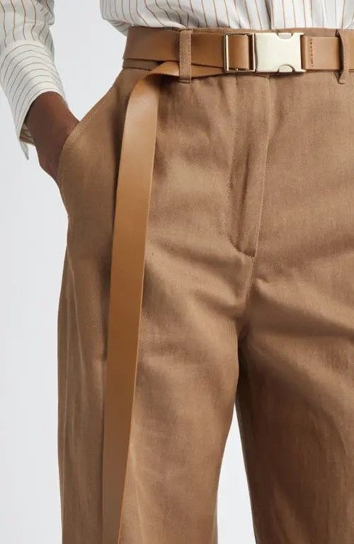 Max Mara Max Mara Studio real soft leather fastex long belt black Size ONE SIZE - 7 Thumbnail