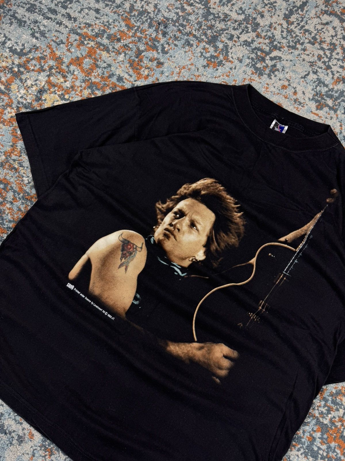 Band Tees Rare Vintage 1993 Bon Jovi graphic band tee rock portrait Size US XL / EU 56 / 4 - 4 Thumbnail