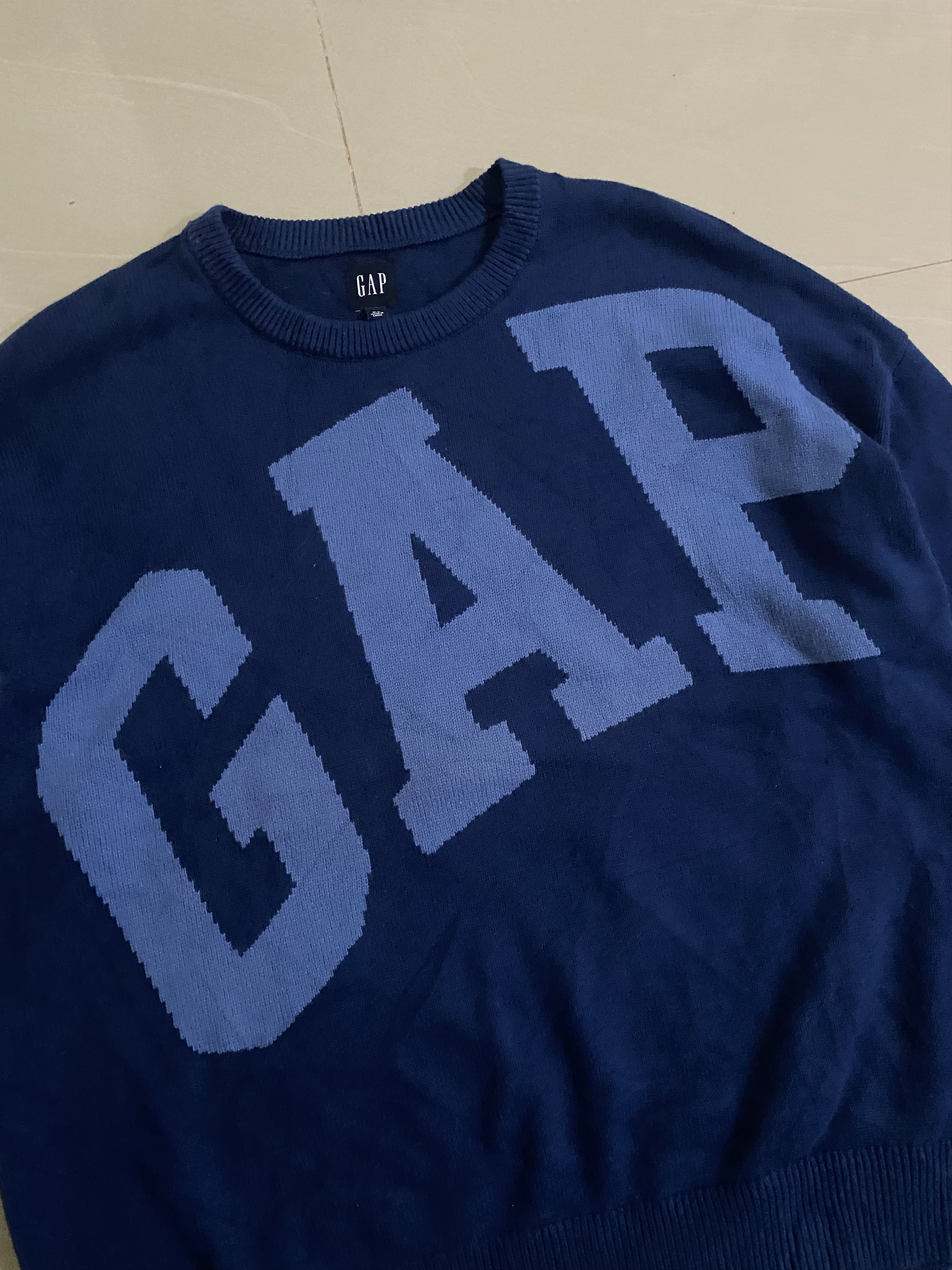 Gap × Homespun Knitwear × Vintage Vintage Gap Knitwear Big Logo Big Size Size US XL / EU 56 / 4 - 2 Thumbnail