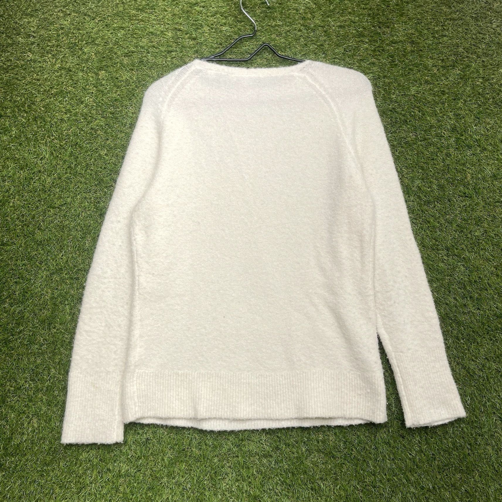 Vince Vince Wool Cashmere Ivory Knit Sweater Womens XS Crew Neck Vest Style Designer Preppy Minimalist Winter Fall Spring Womens Size XS / US 0-2 / IT 36-38 - 2 Thumbnail