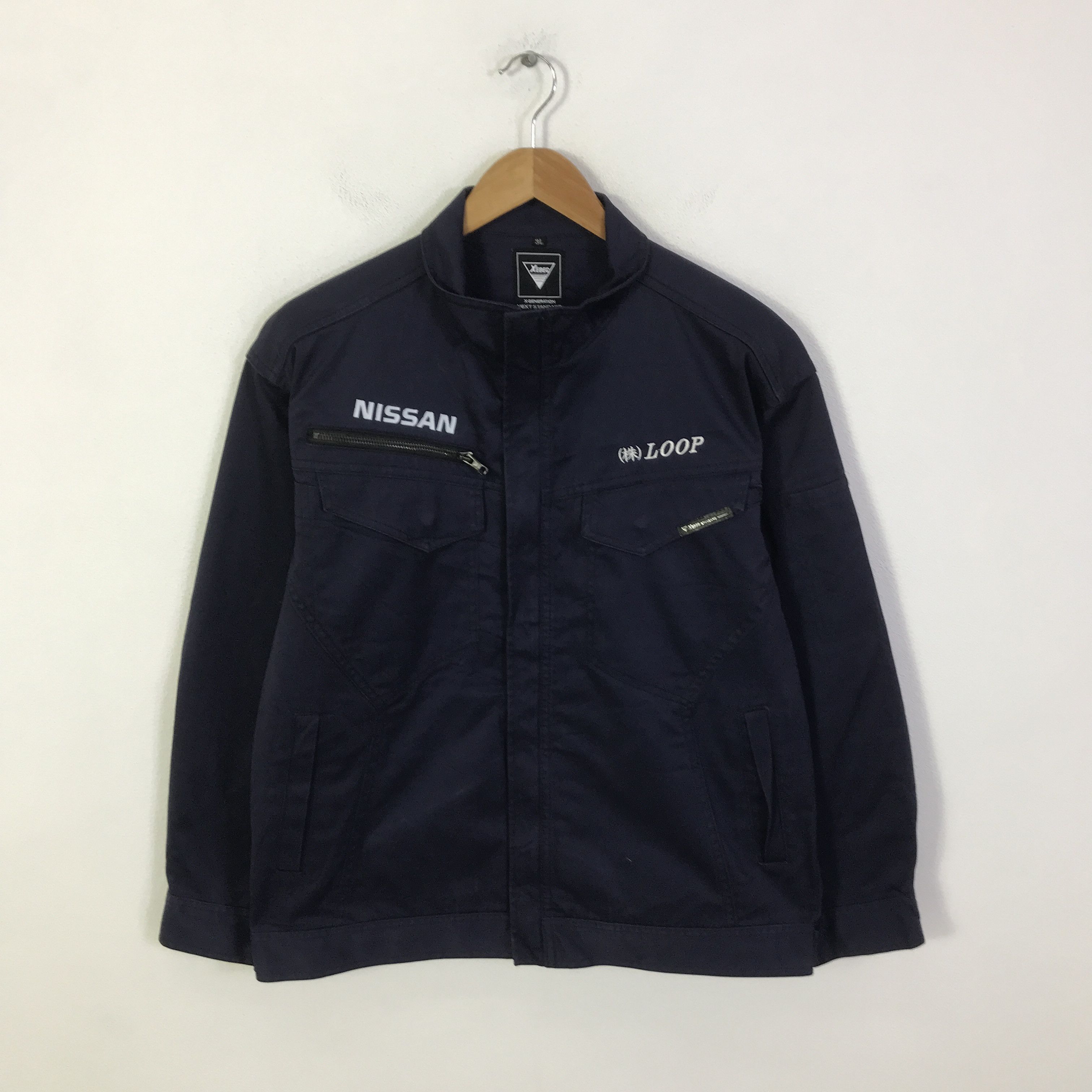 Japanese Brand nissan calsonic racing F1 japan navy custom jacket K97B14 Size US L / EU 52-54 / 3 - 2 Thumbnail