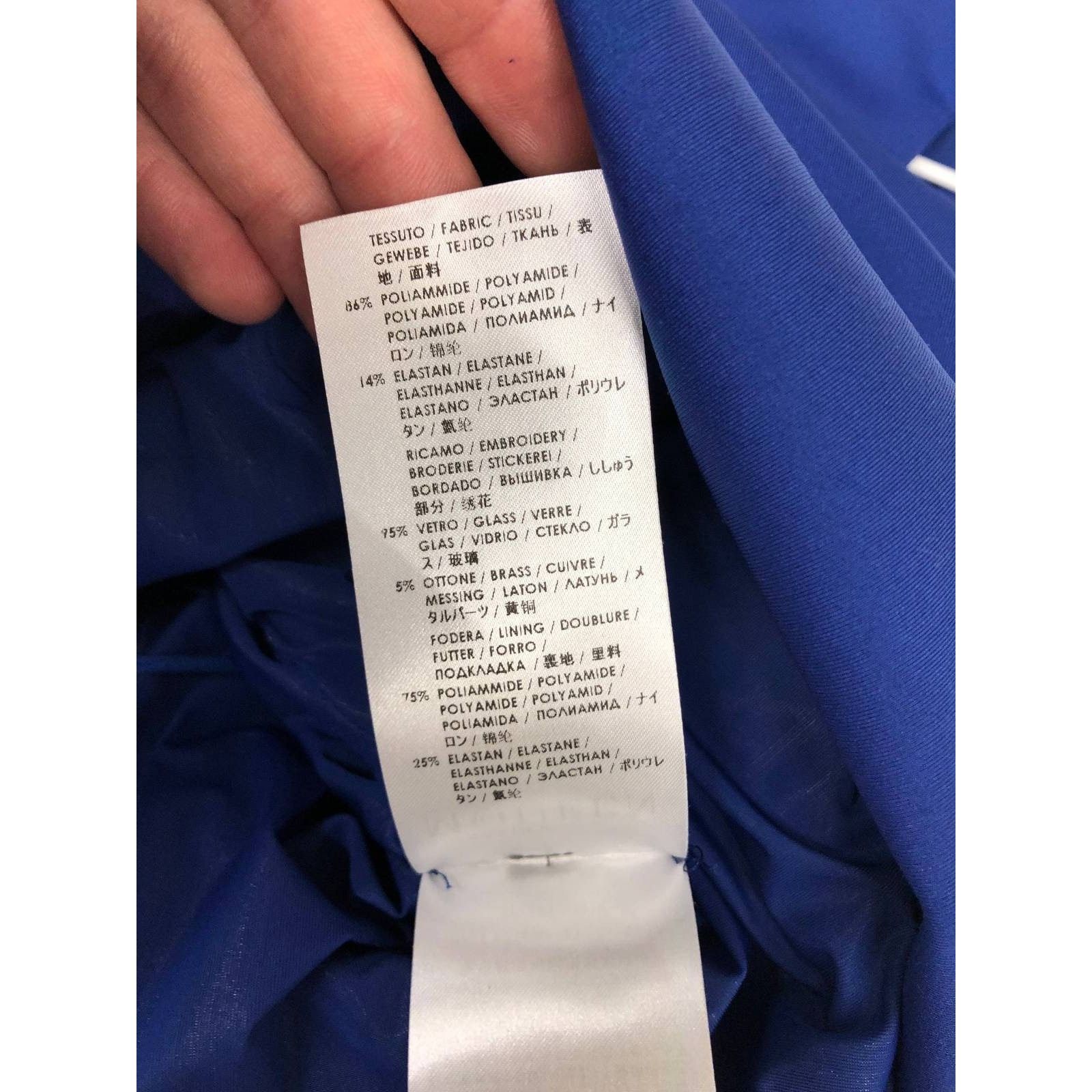 Alexander McQueen Alexander McQueen Blue Fitted Dress - IT40 Size S / US 4 / IT 40 - 6 Thumbnail