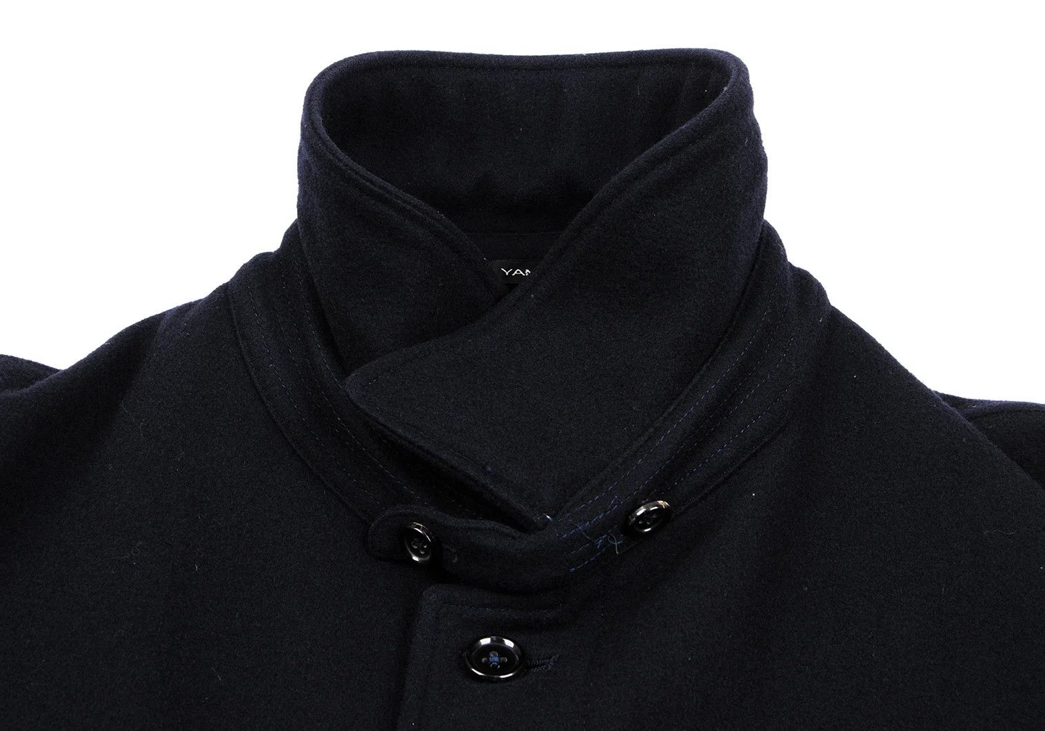 Jean Paul Gaultier Melton Wool Belted Half Coat in Navy Blue Size 3 Size US L / EU 52-54 / 3 - 5 Thumbnail