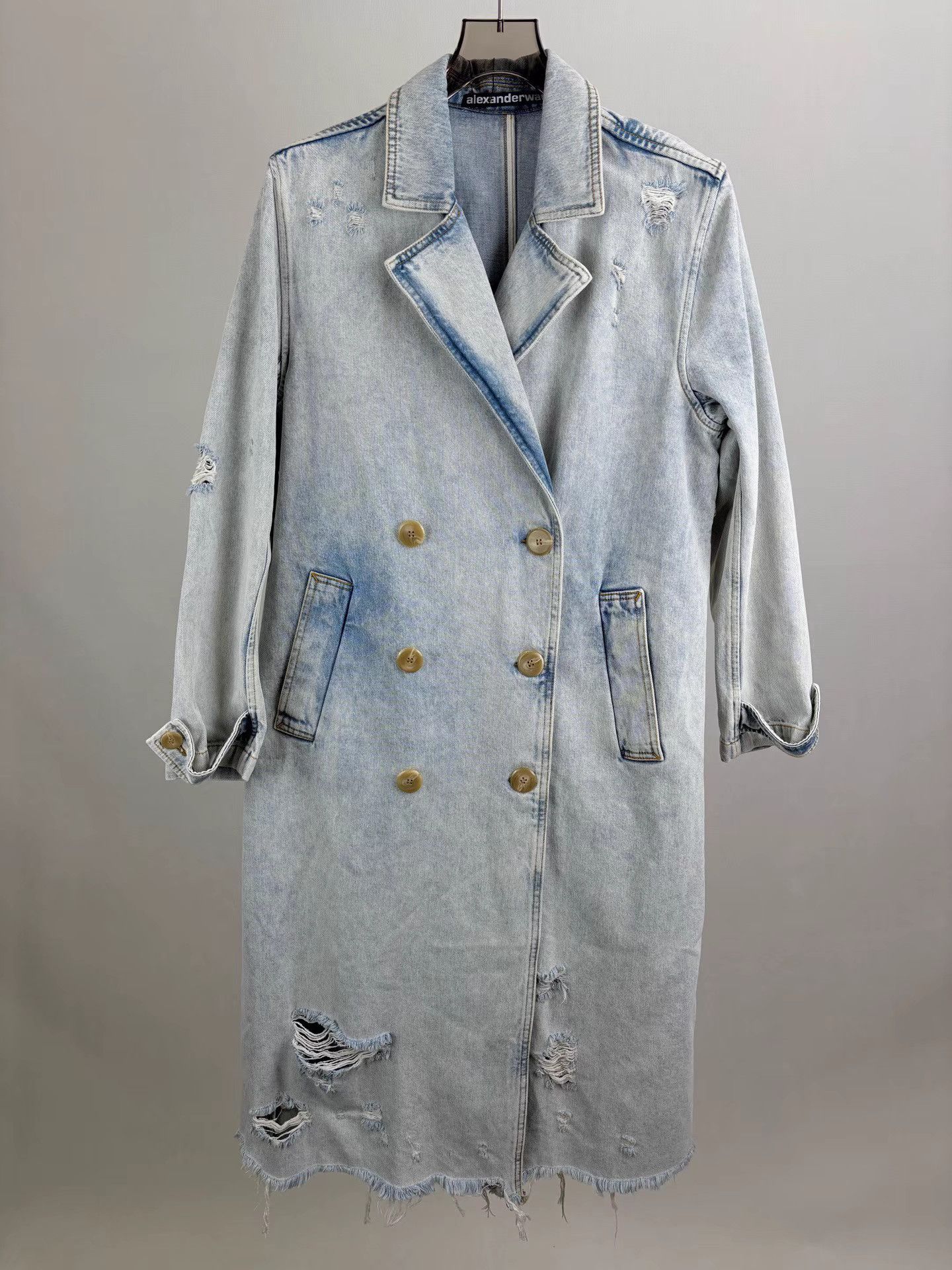 Alexander Wang ALEXANDER WANG Mid-Length Washed Denim Jacket Size US XS / EU 42 / 0 - 1 Thumbnail