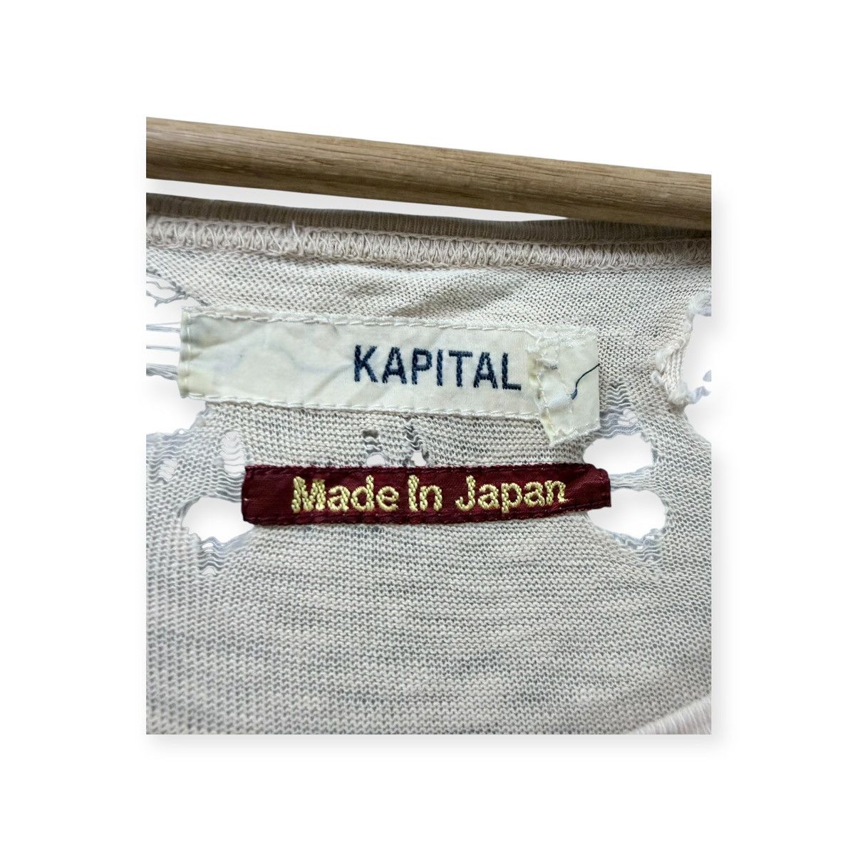 Kapital Kapital Oversized Single Pocket Ripped Disstresed Tee Size US M / EU 48-50 / 2 - 13 Thumbnail