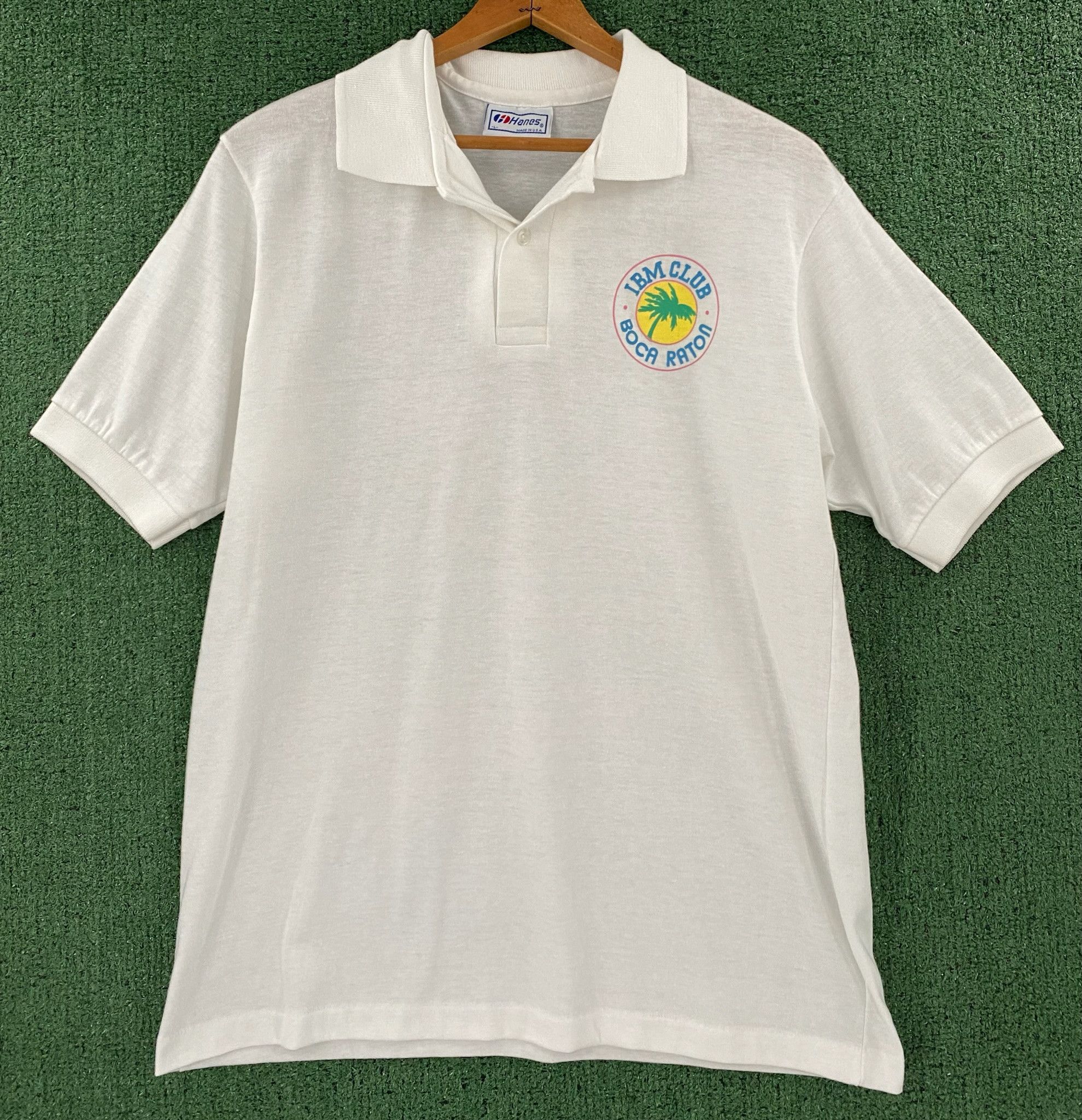 Hanes 80’s IBM Computer Club Boca Raton, FL Polo Shirt Medium Size US M / EU 48-50 / 2 - 1 Thumbnail